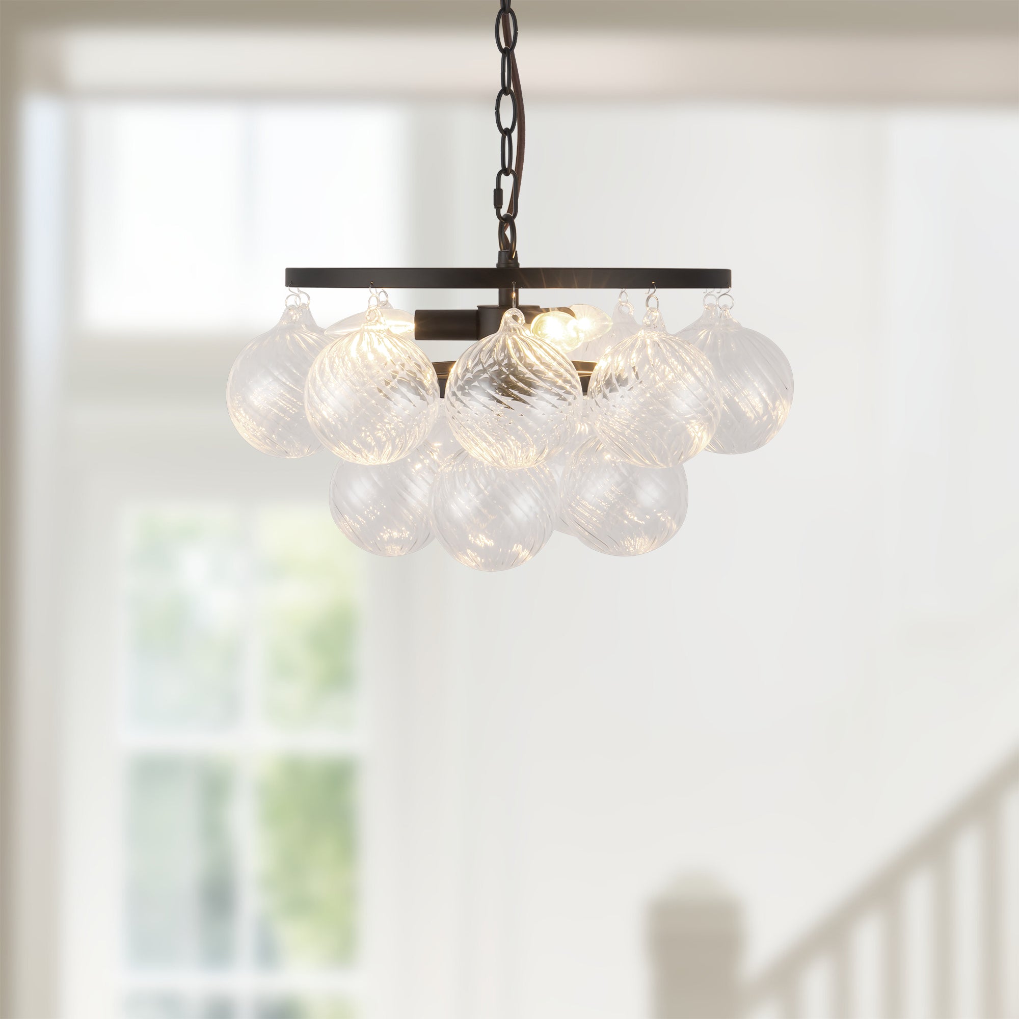 Faye 18" Black Chandelier