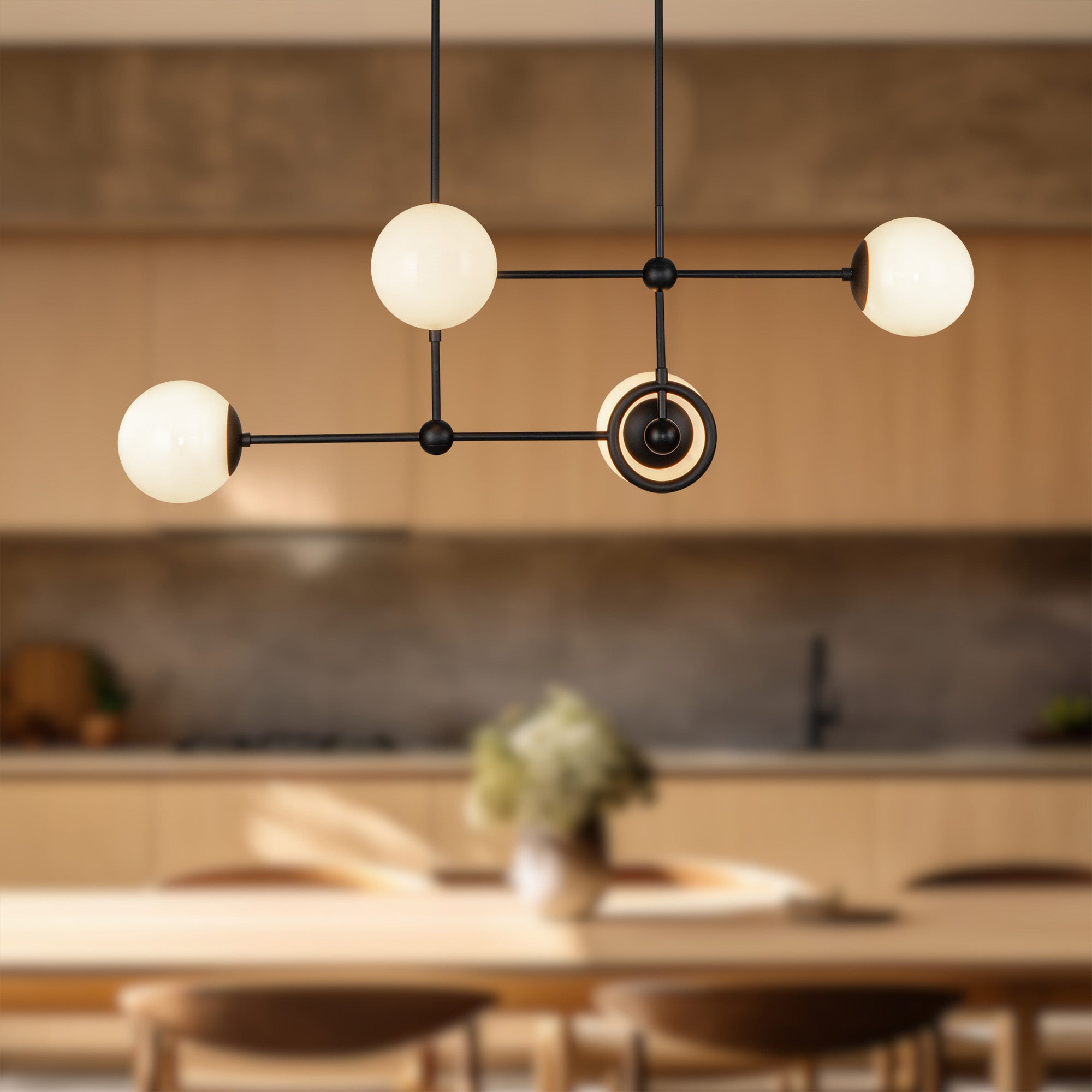 Fiore 42" 4 Lights Chandelier