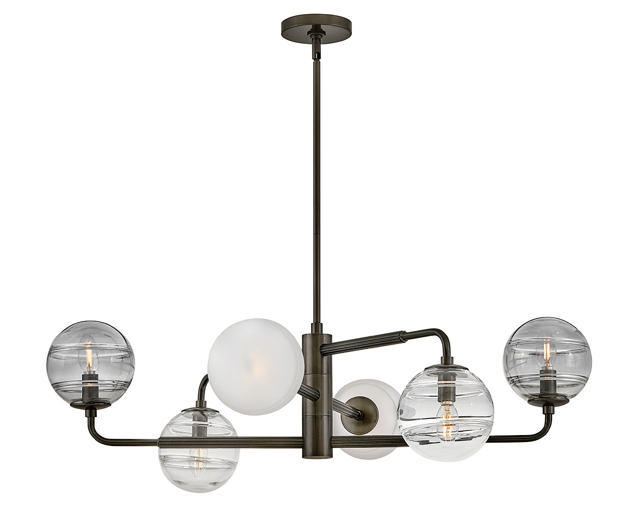 Oberon Large Adjustable Single Tier Chandelier