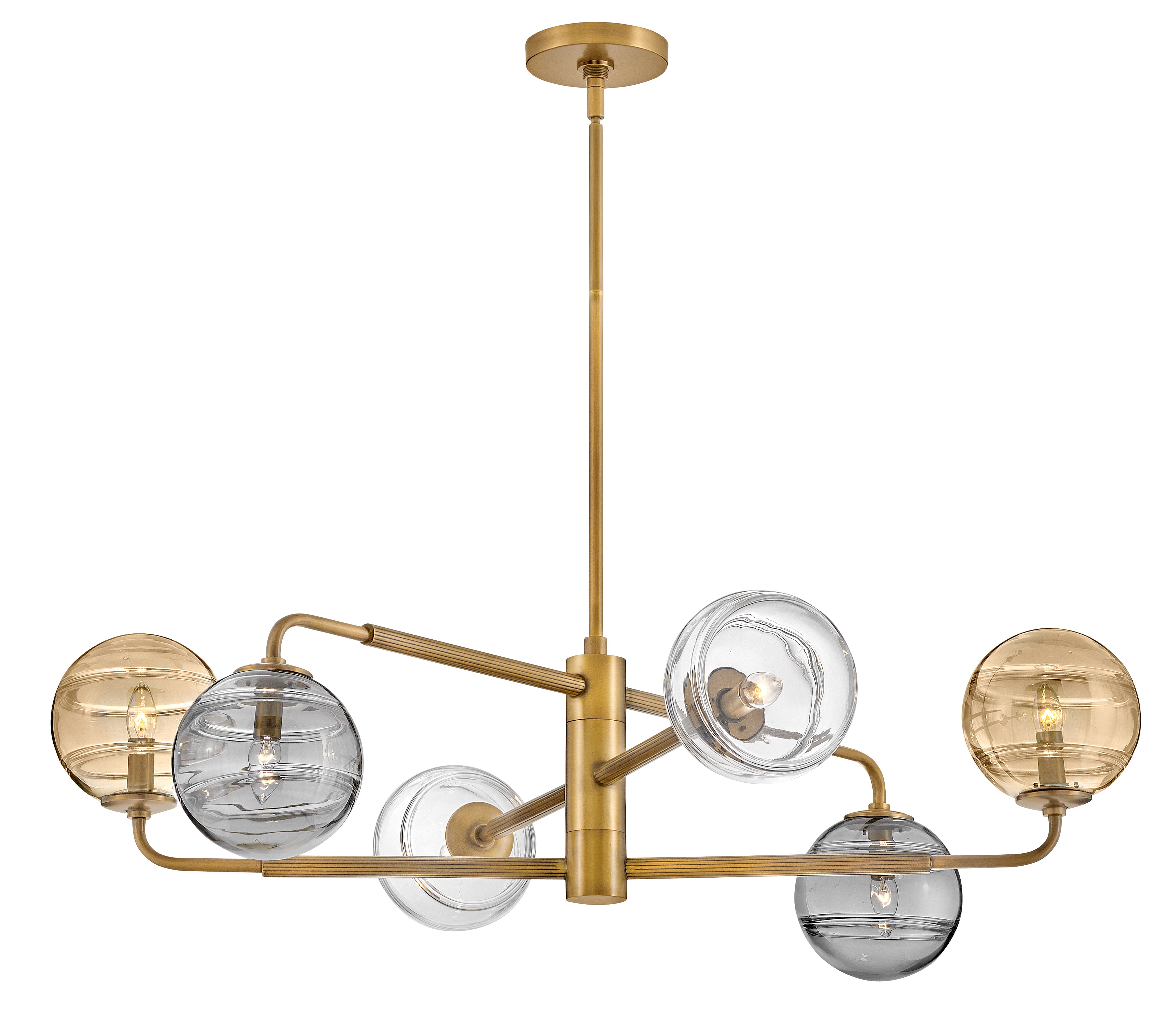 Oberon Large Adjustable Single Tier Chandelier