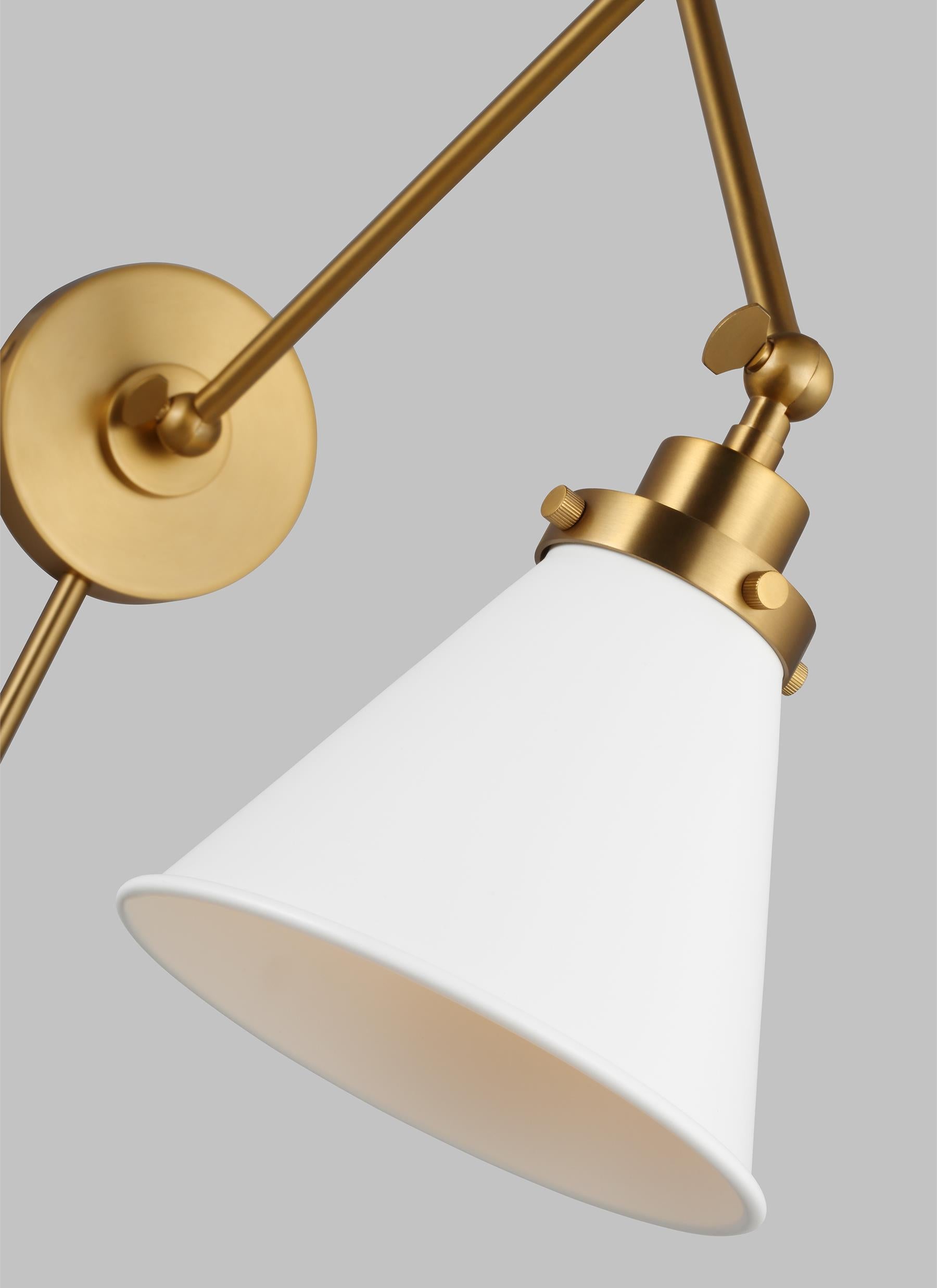 Wellfleet Double Arm Cone Task Sconce