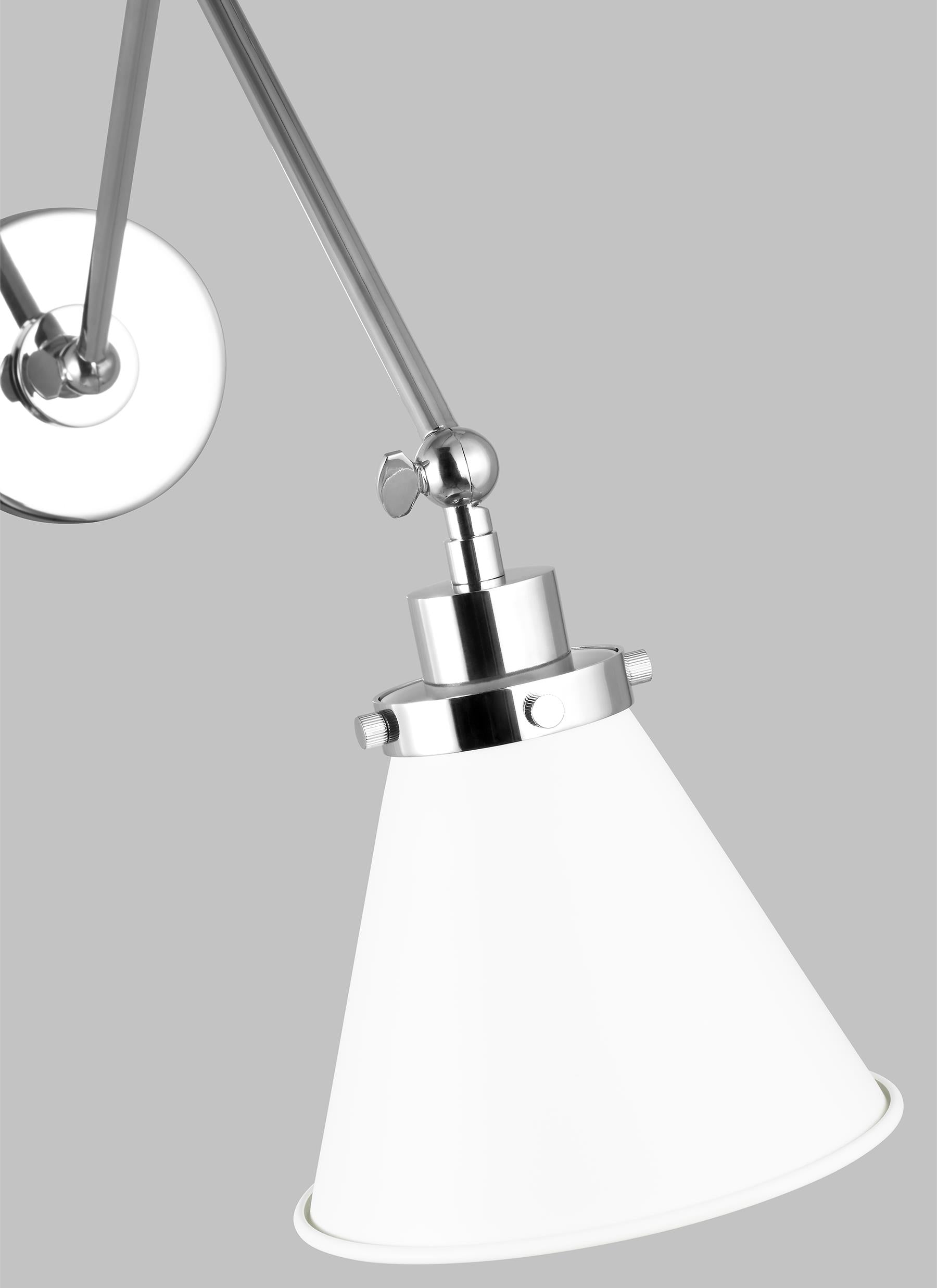 Wellfleet Double Arm Cone Task Sconce