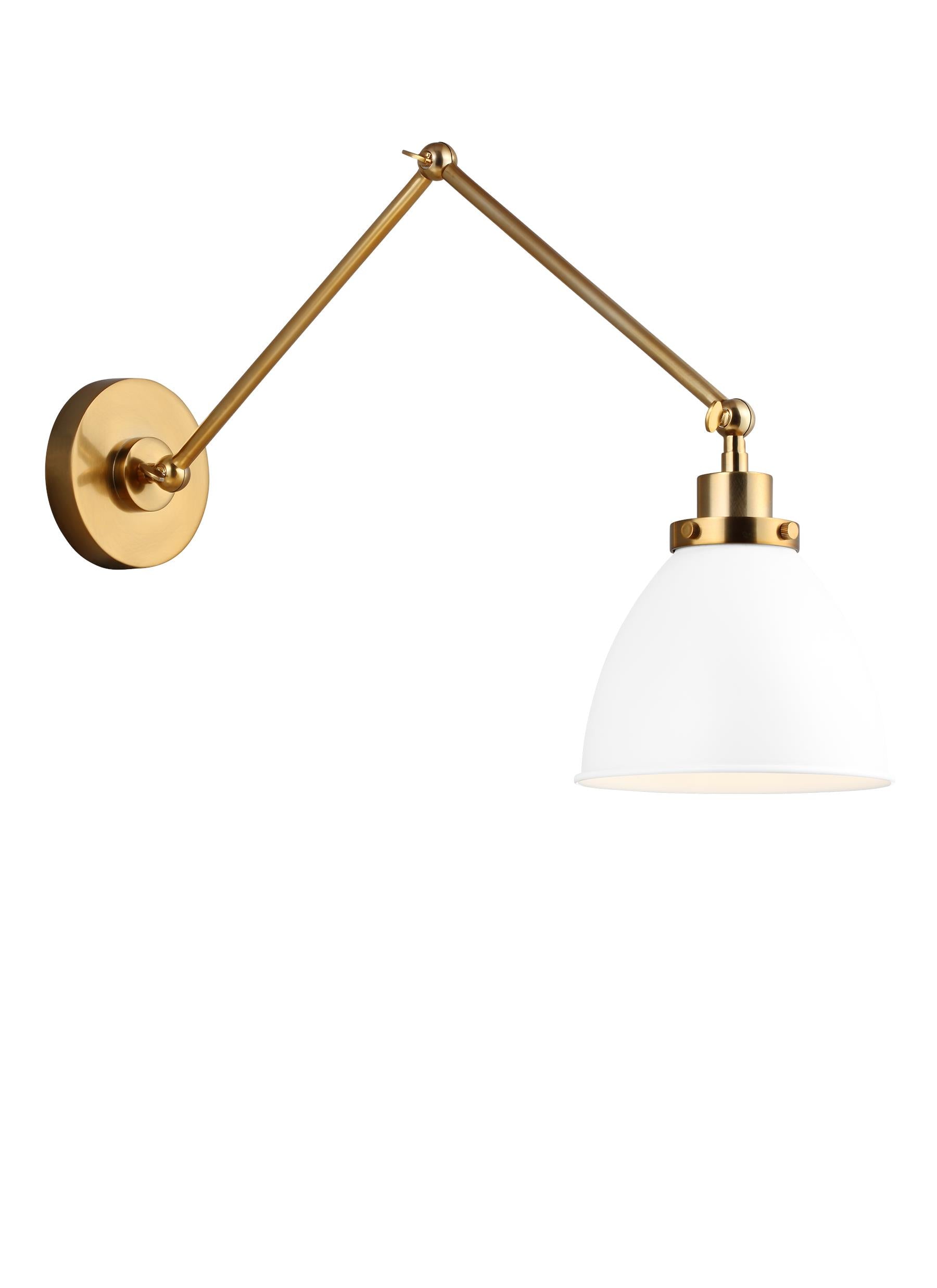 Wellfleet Double Arm Dome Task Sconce