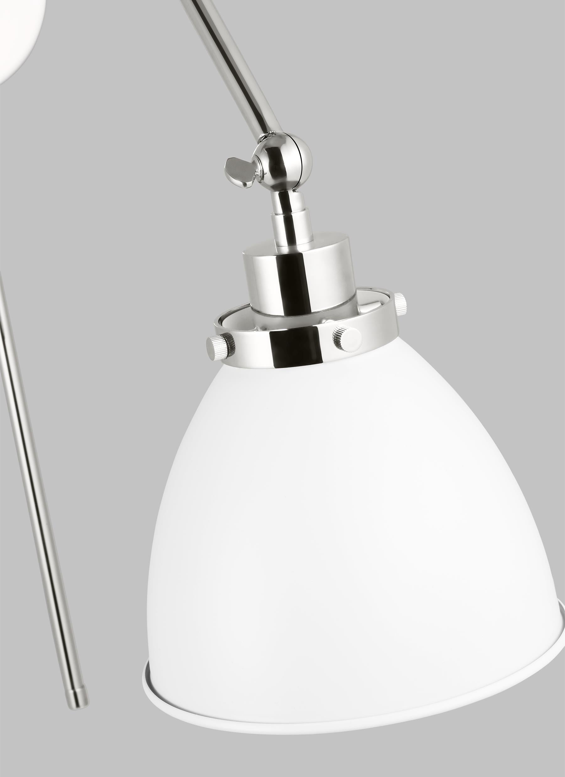 Wellfleet Double Arm Dome Task Sconce
