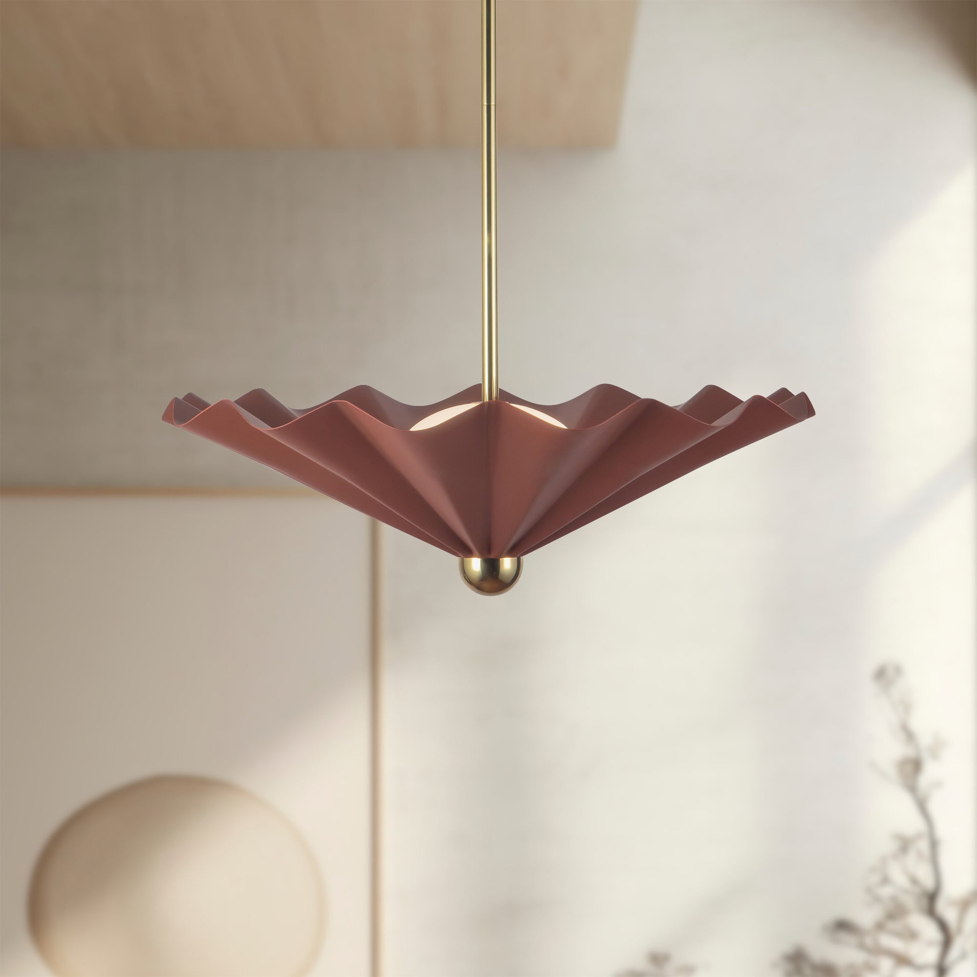 Furrow 25" dimmable LED Pendant