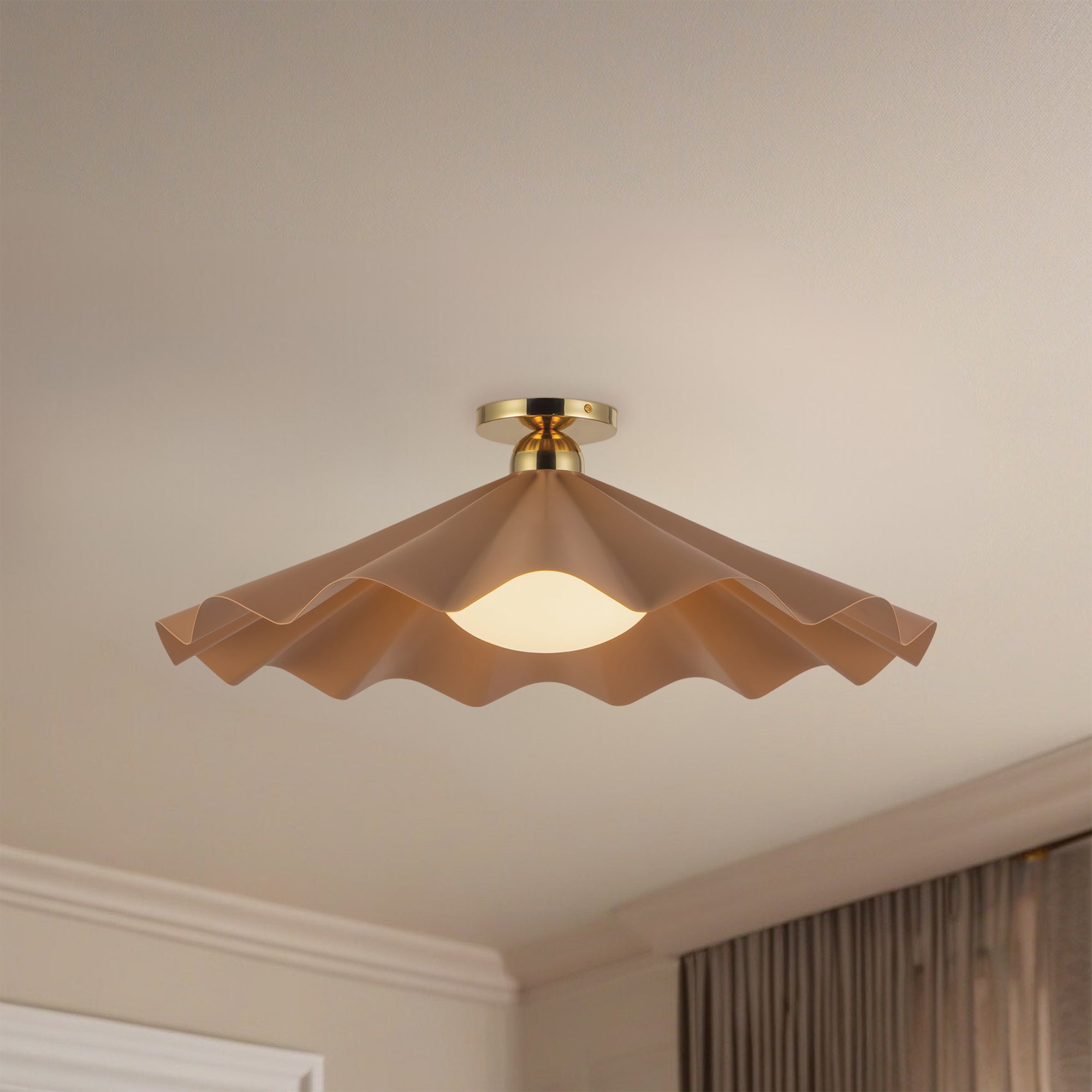 Furrow 25" Semi-Flush Mount