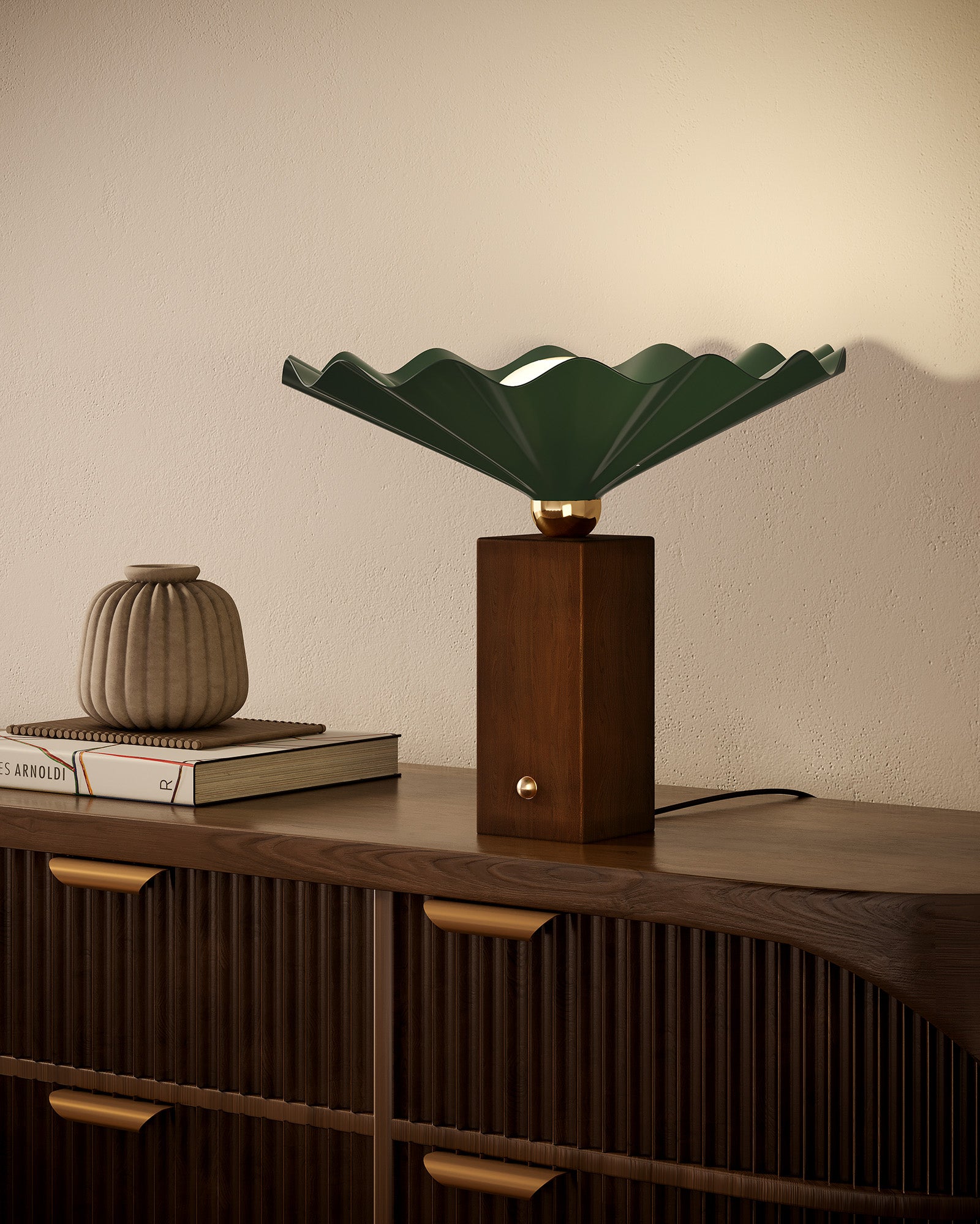 Furrow 14" Table Lamp