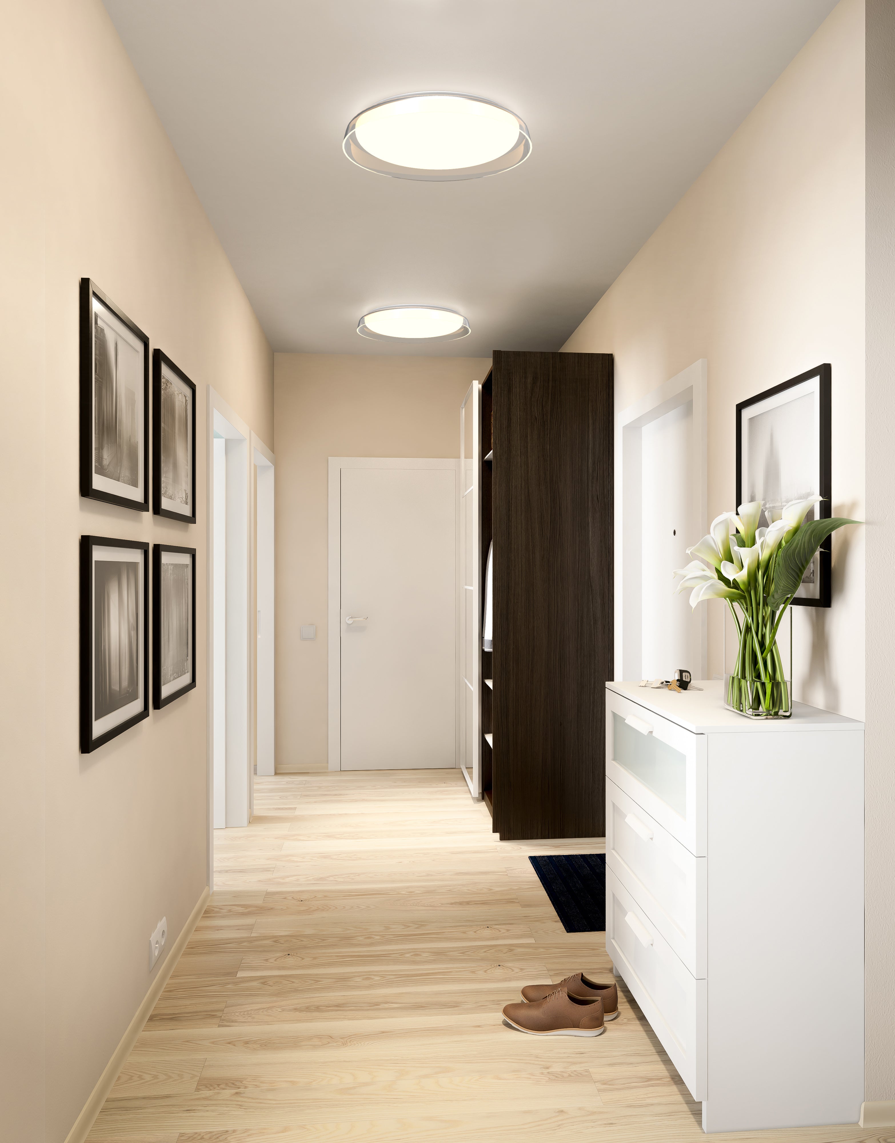 Hampton 17" LED Flush Mount