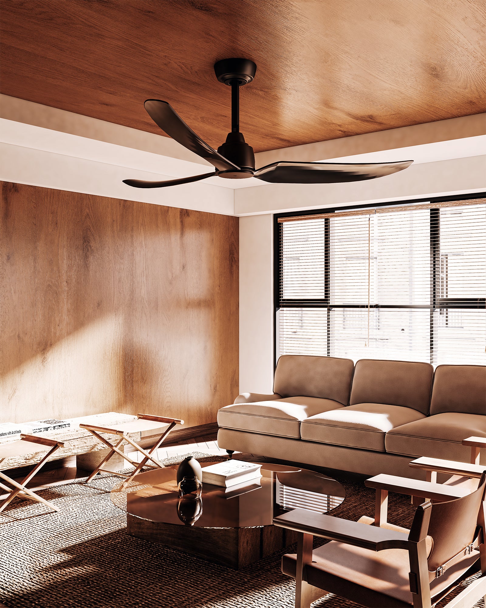 Hugo 52" LED Exterior Ceiling Fan