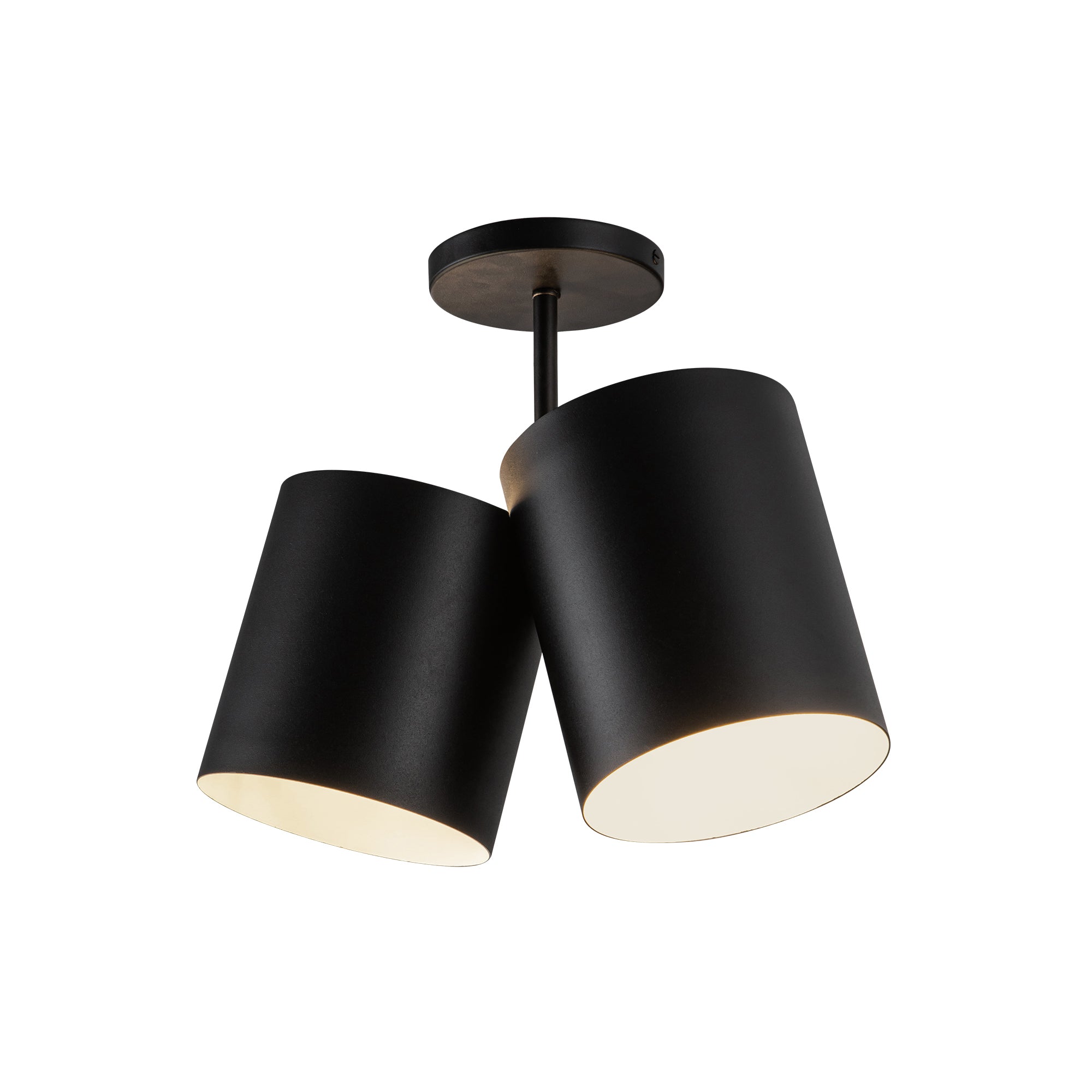 Keiko 14" 2 Lights Semi-Flush