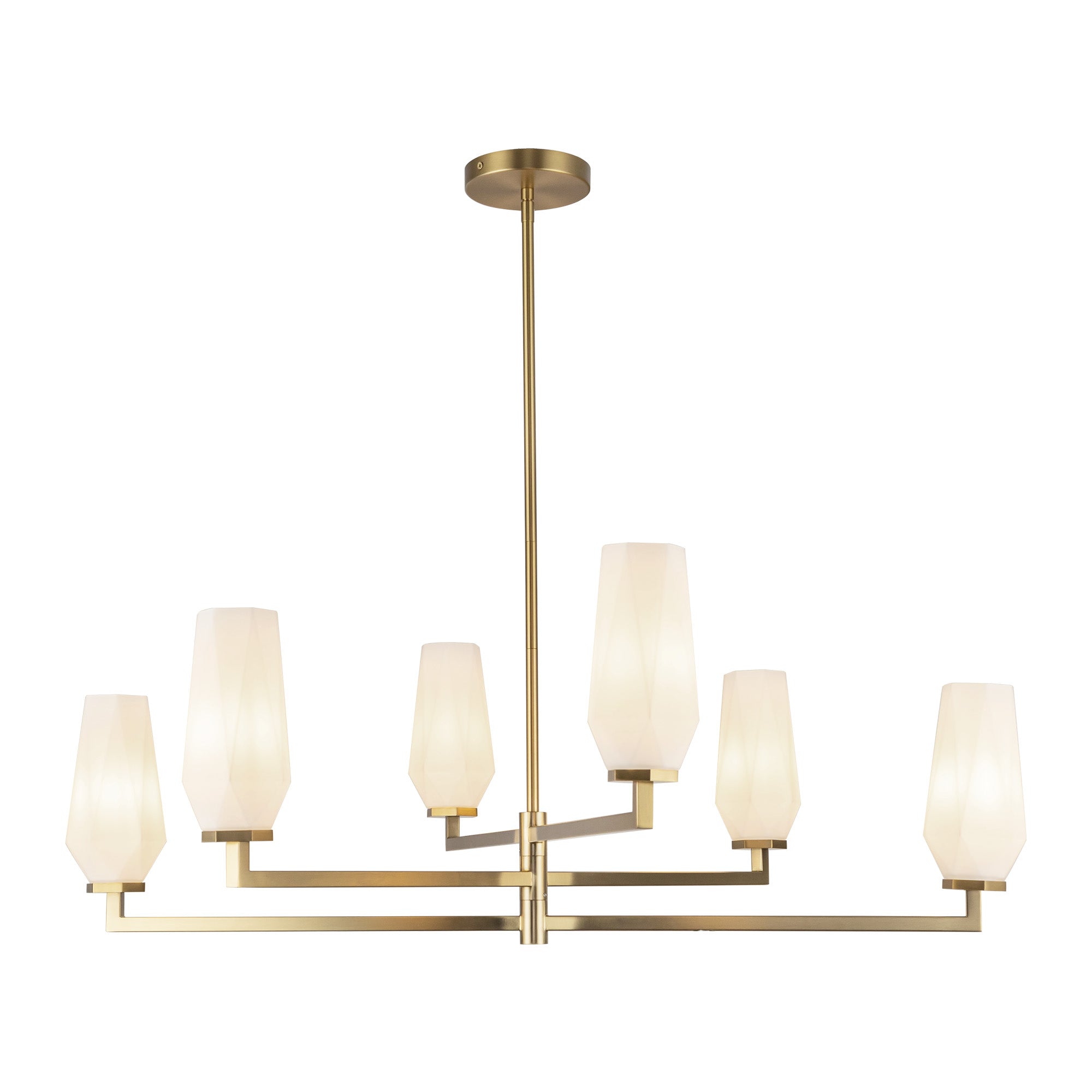 Krysta 35" 6 Lights Chandelier