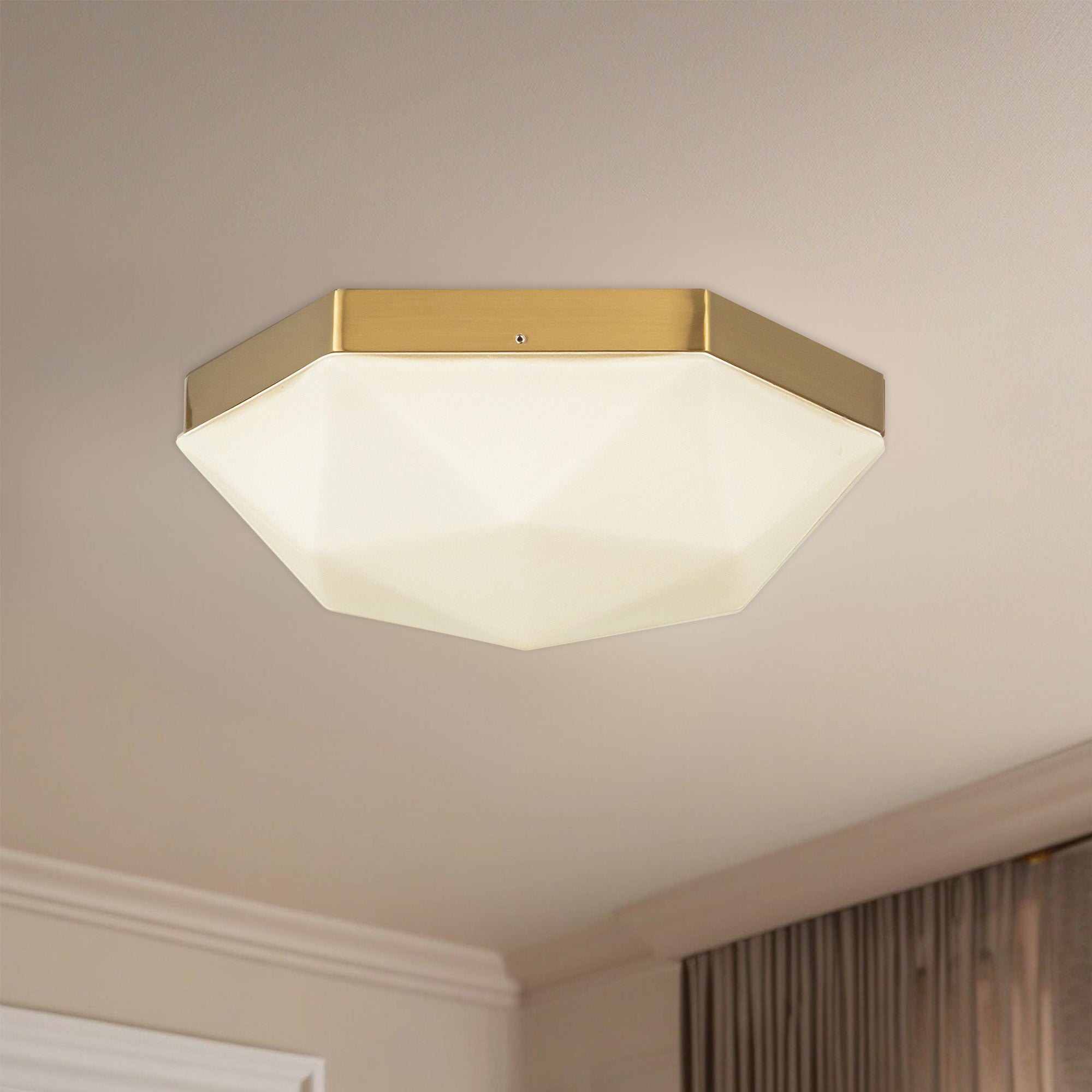 Krysta 12" 2 Lights Flush Mount