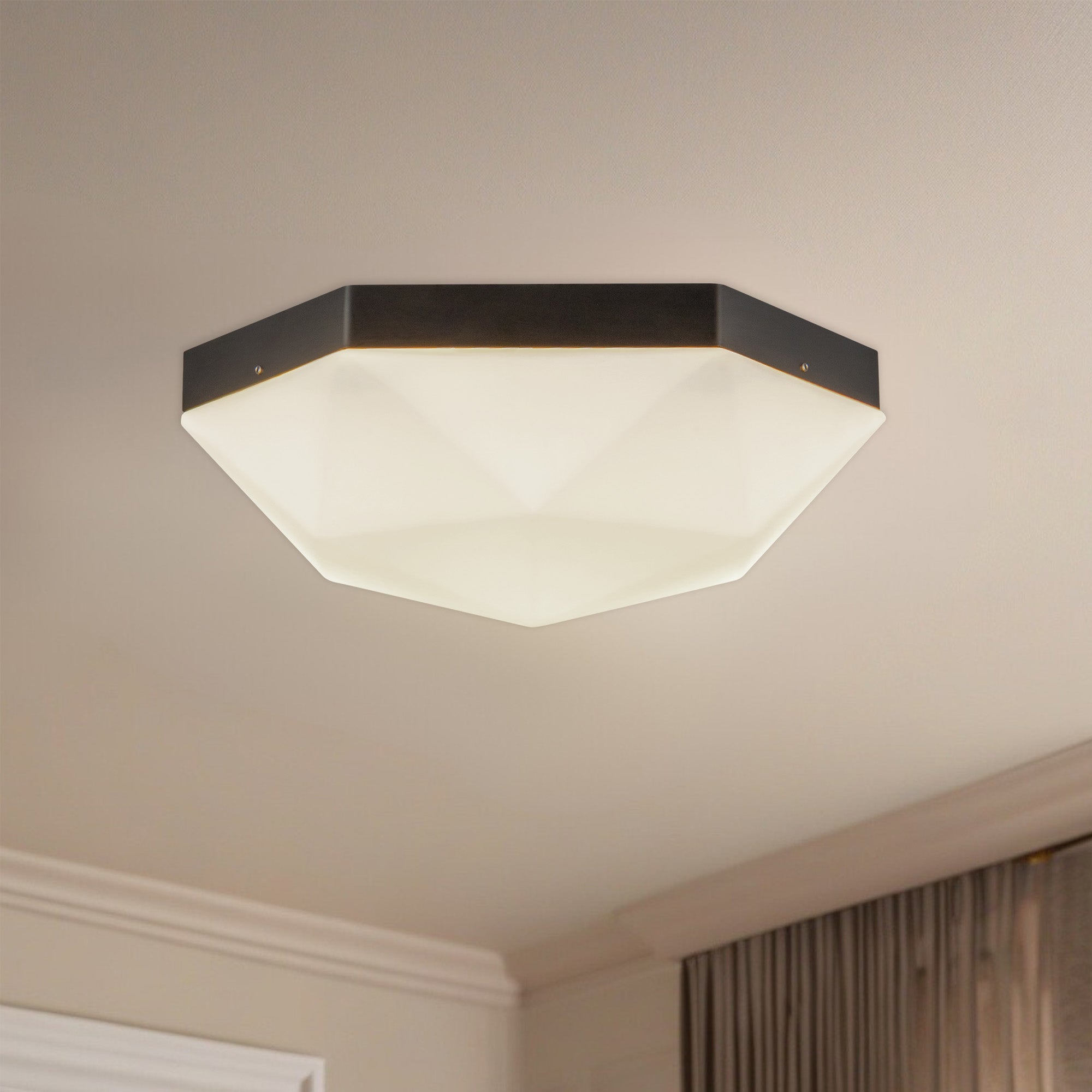 Krysta 12" 2 Lights Flush Mount