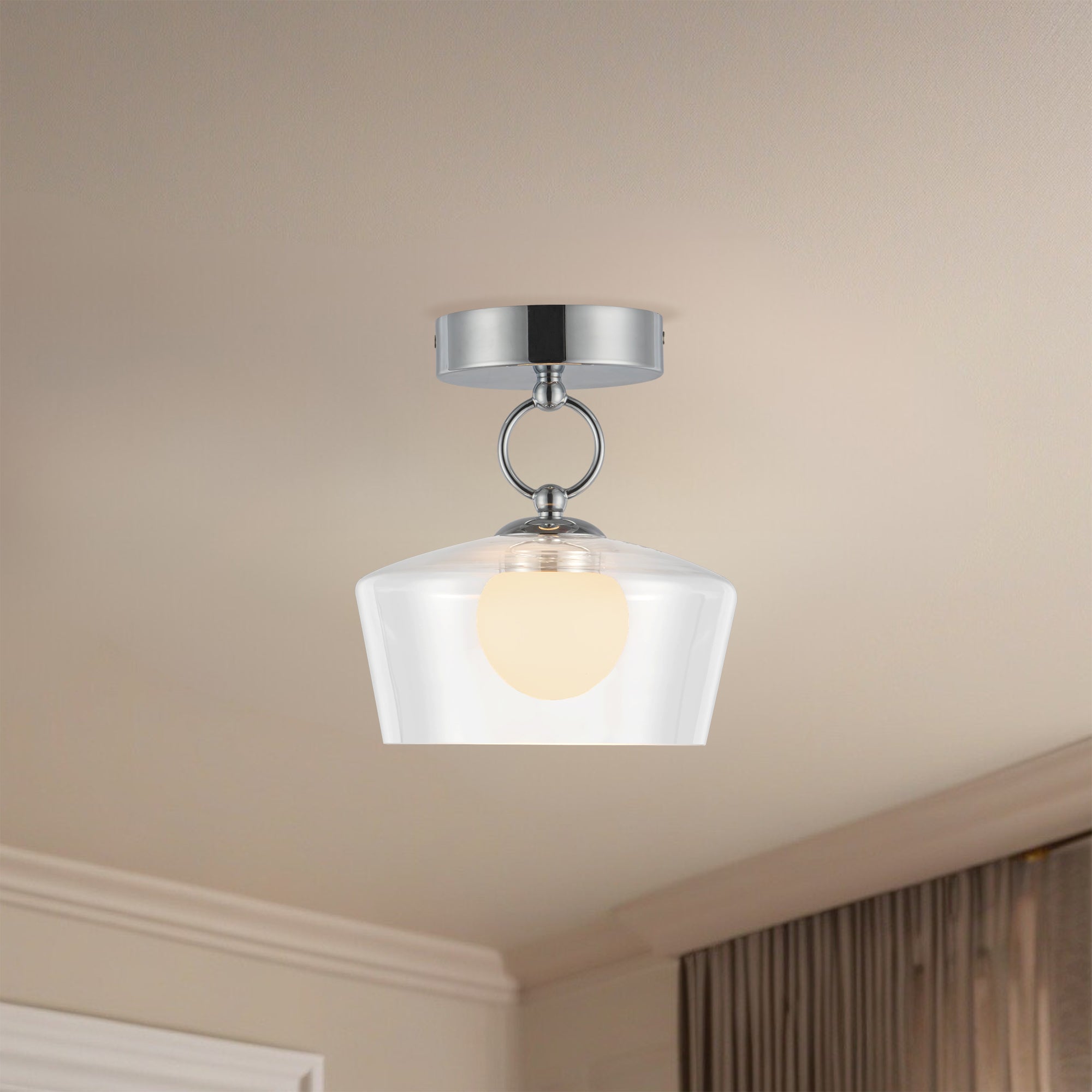 Leota 8" LED Semi-Flush Mount