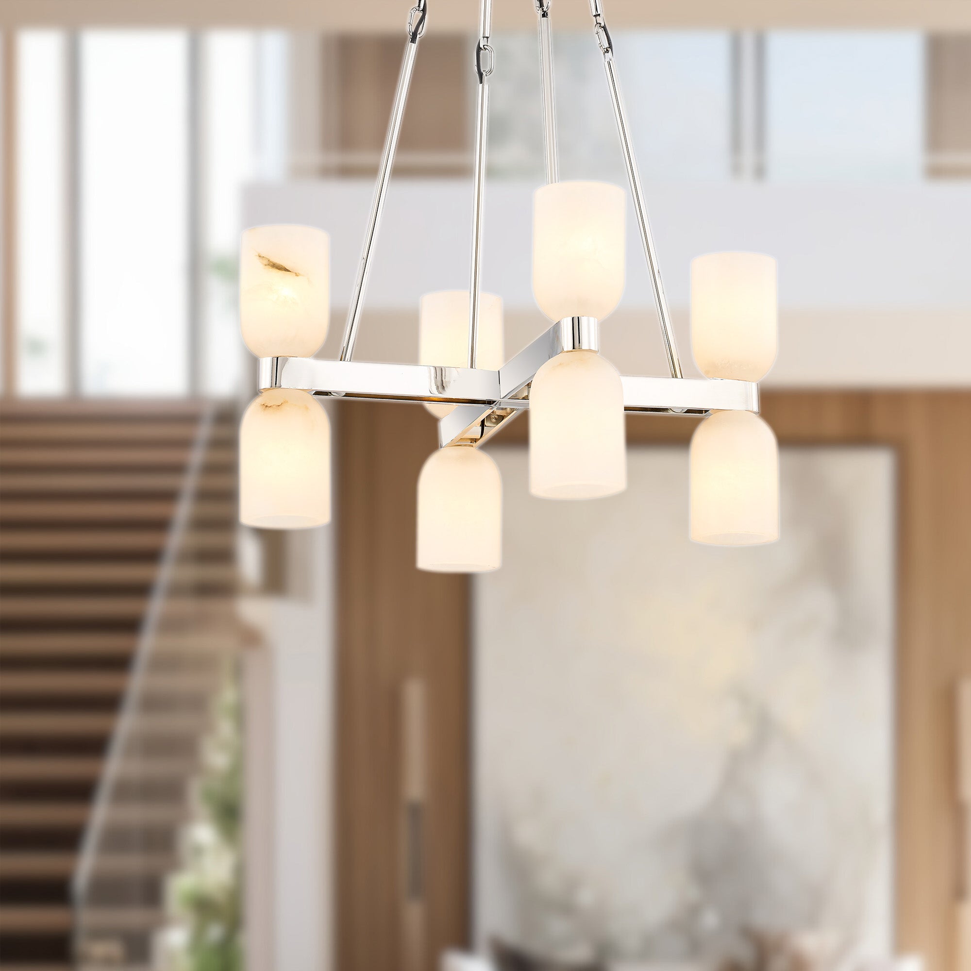 Lucian 22" 8 Lights Chandeliers