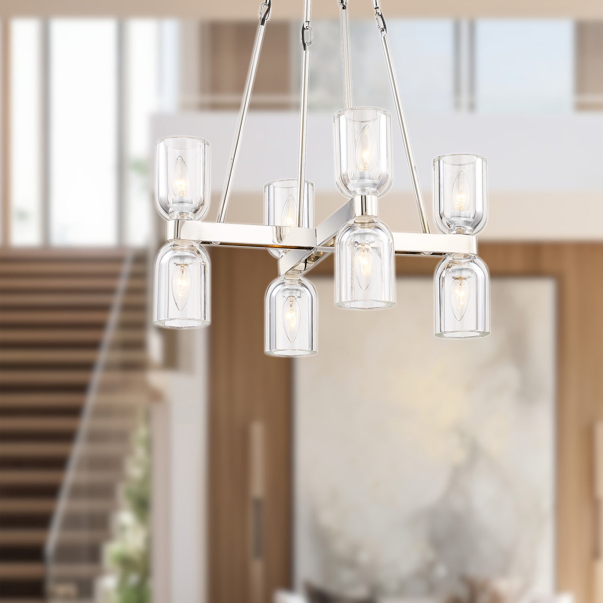 Lucian 22" 8 Lights Chandeliers