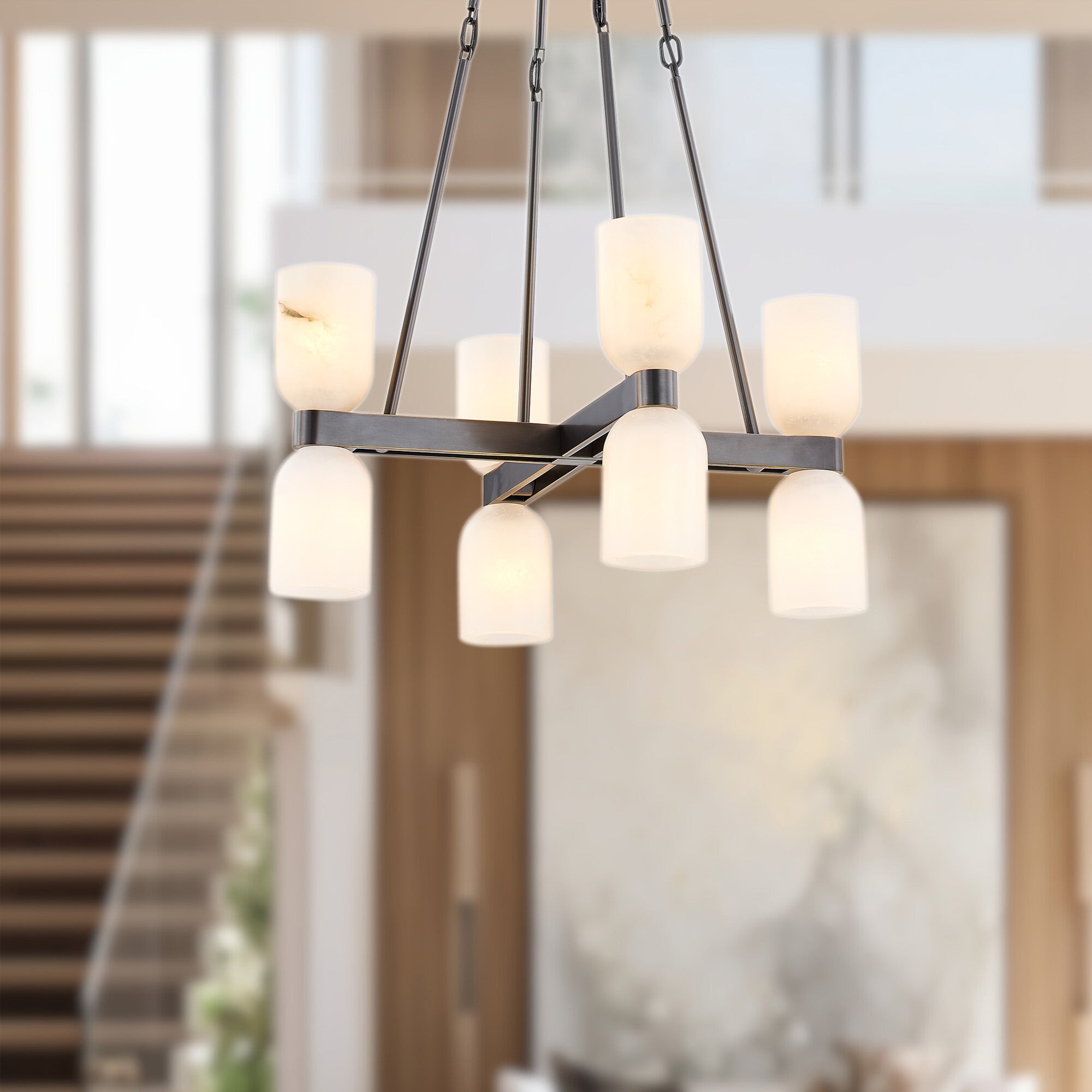 Lucian 22" 8 Lights Chandeliers