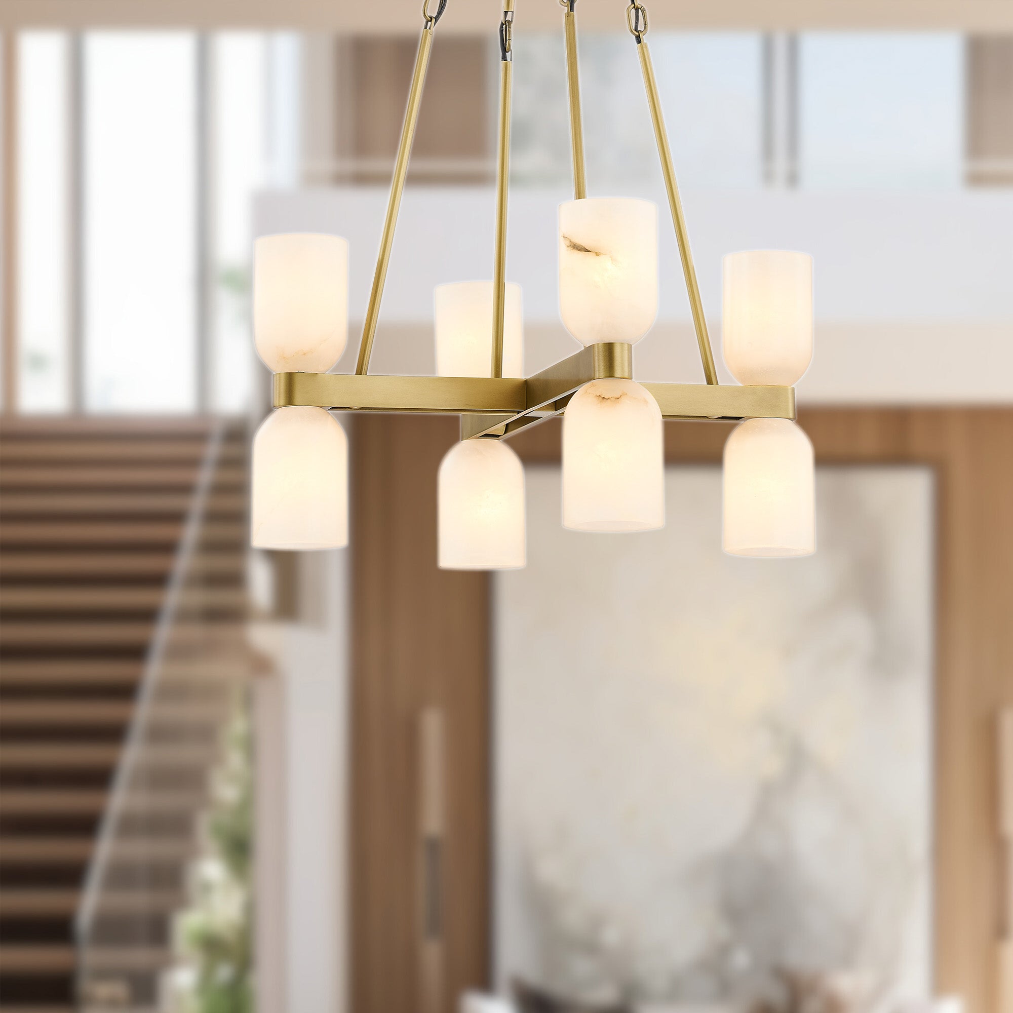 Lucian 22" 8 Lights Chandeliers