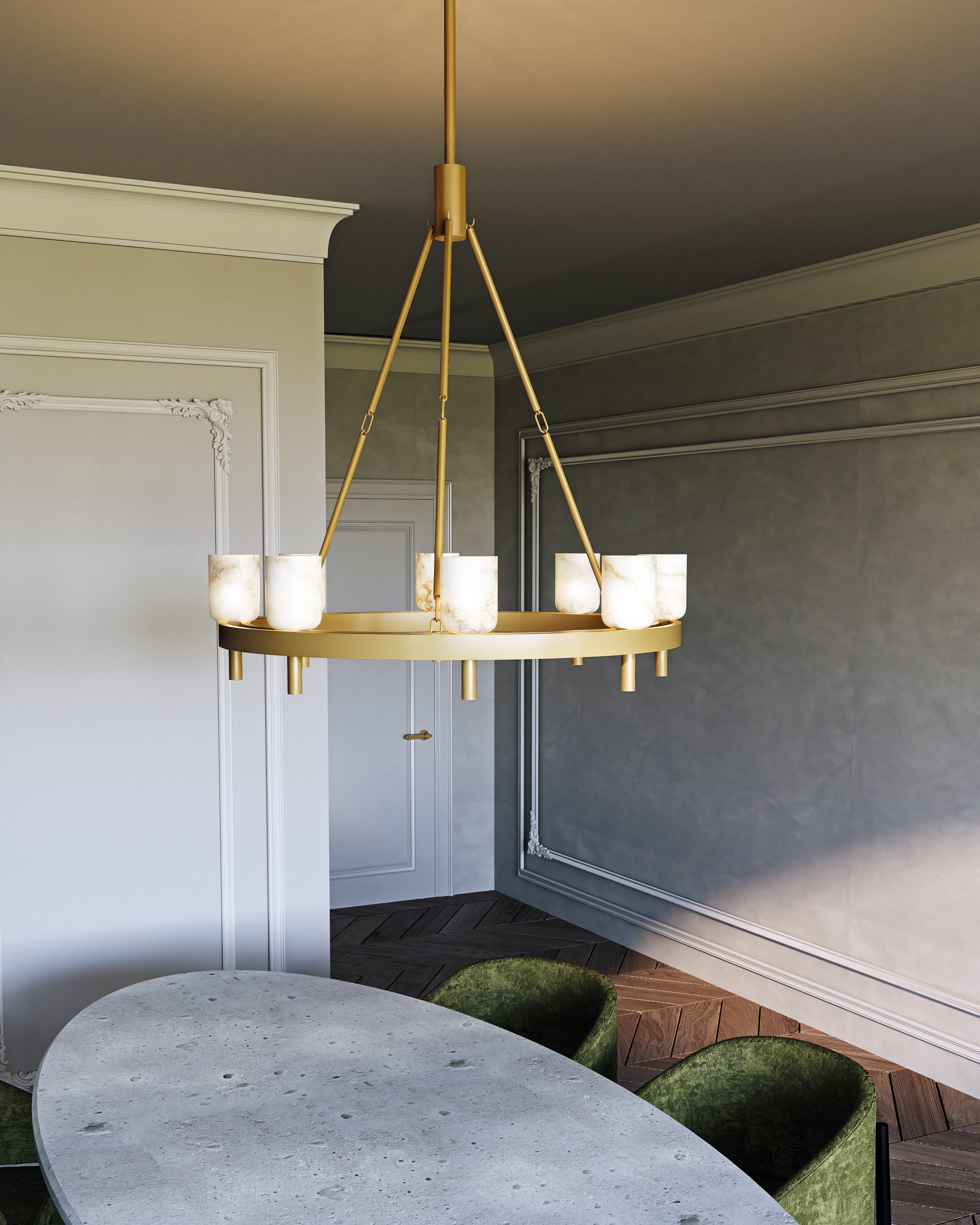 Lucian 36" 8 Lights Chandeliers