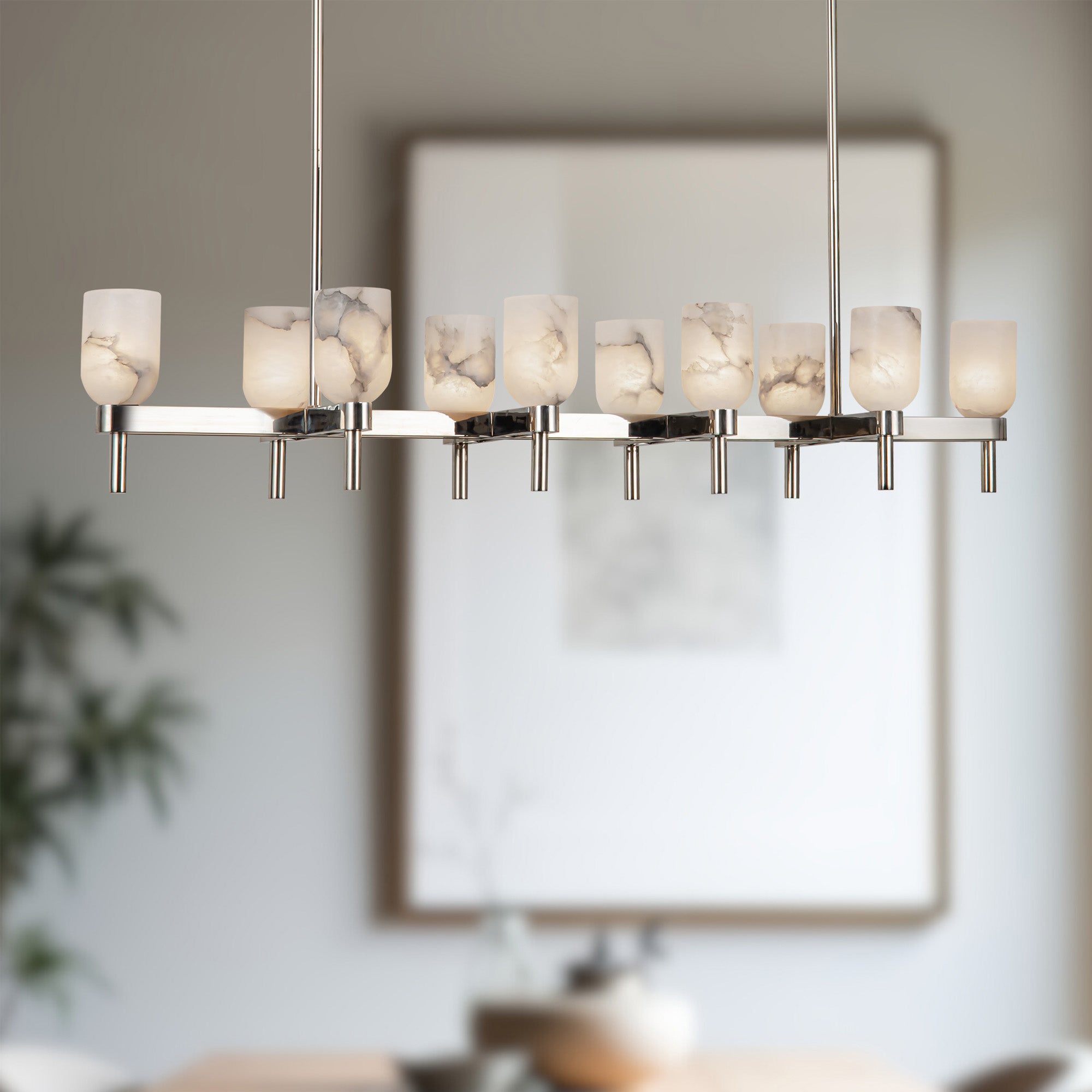 Lucian 52" 10 Lights Linear Pendant