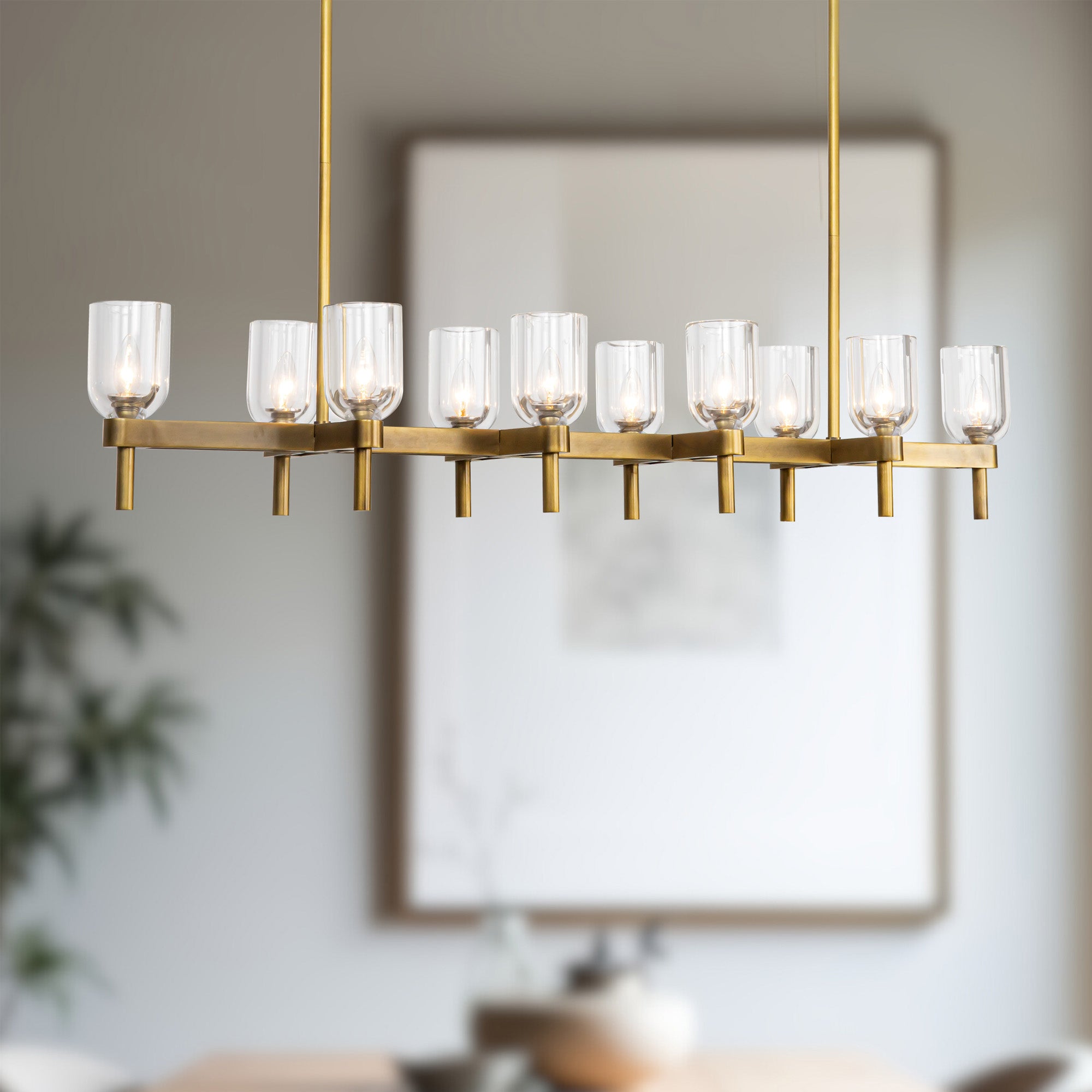 Lucian 52" 10 Lights Linear Pendant