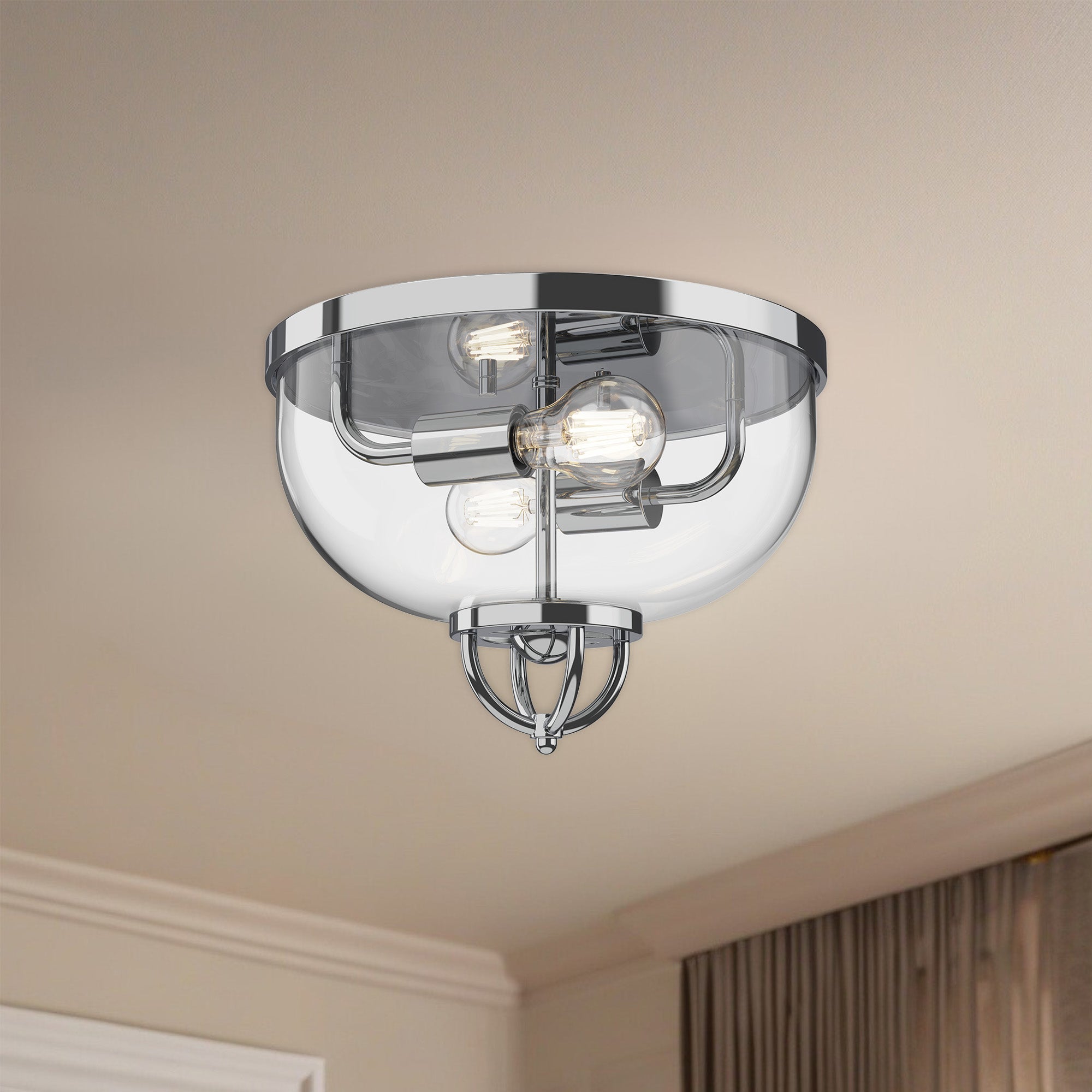 Lancaster 13" 2 Lights Flush Mount