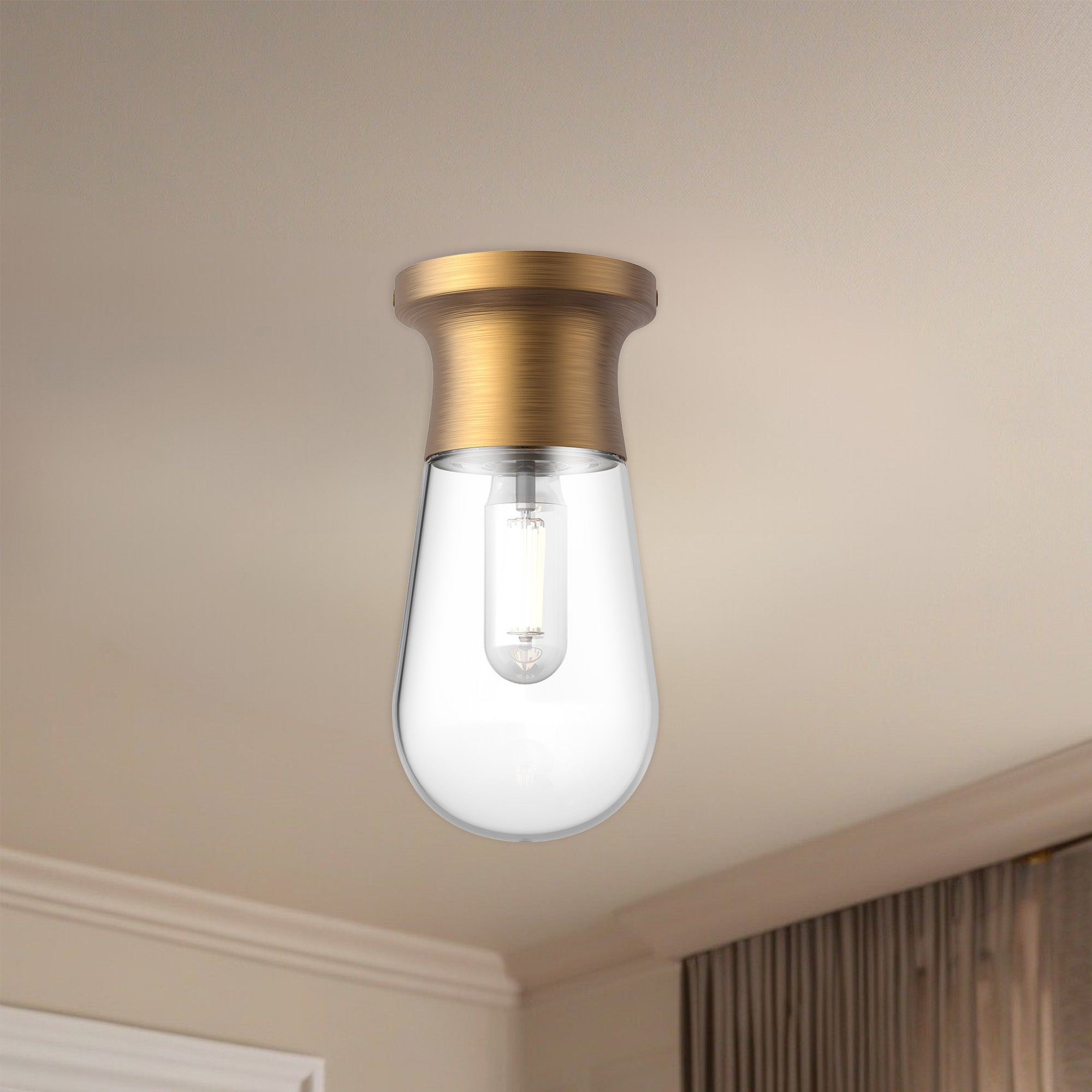 Marcel 5" 1 Light Semi Flush Mount