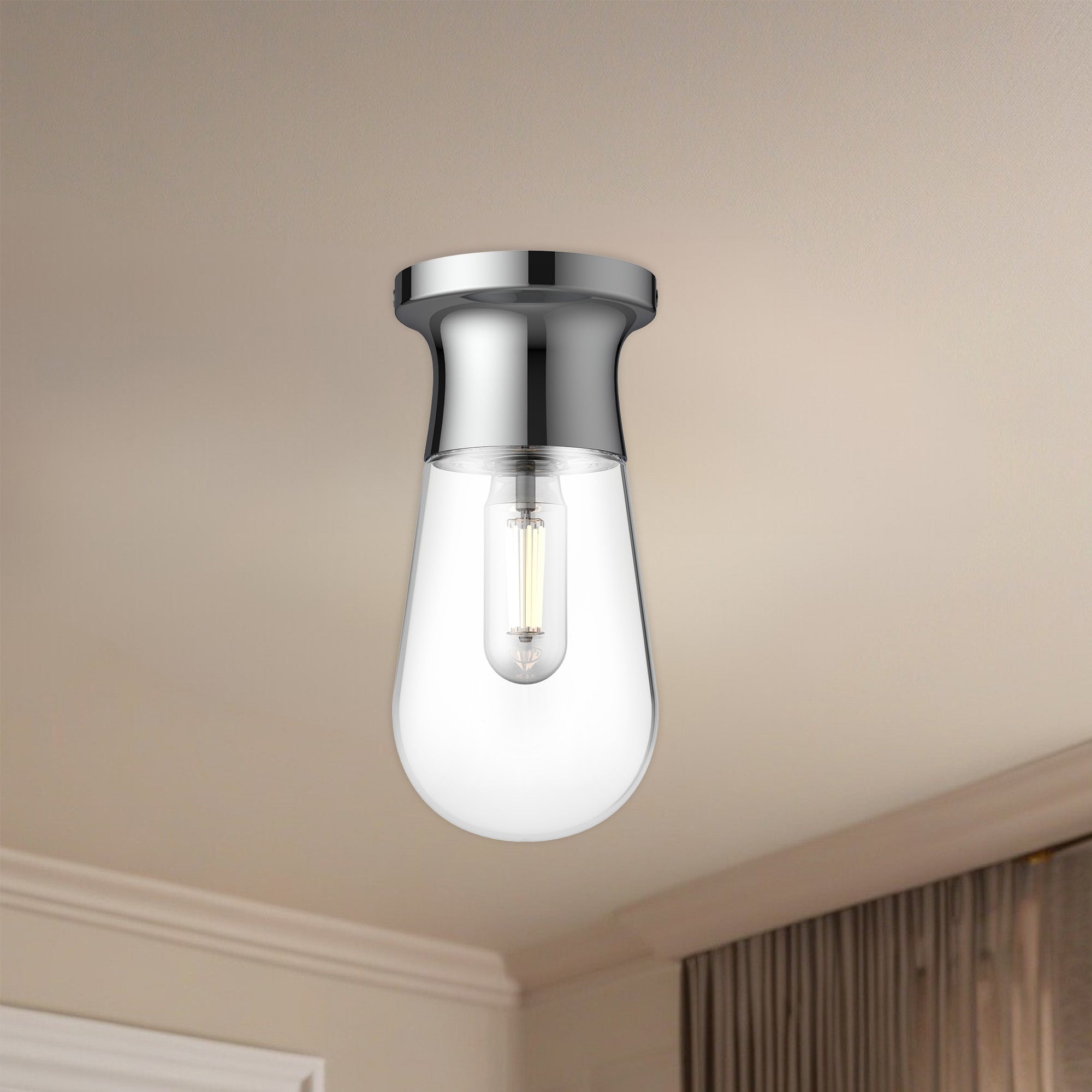 Marcel 5" 1 Light Semi Flush Mount