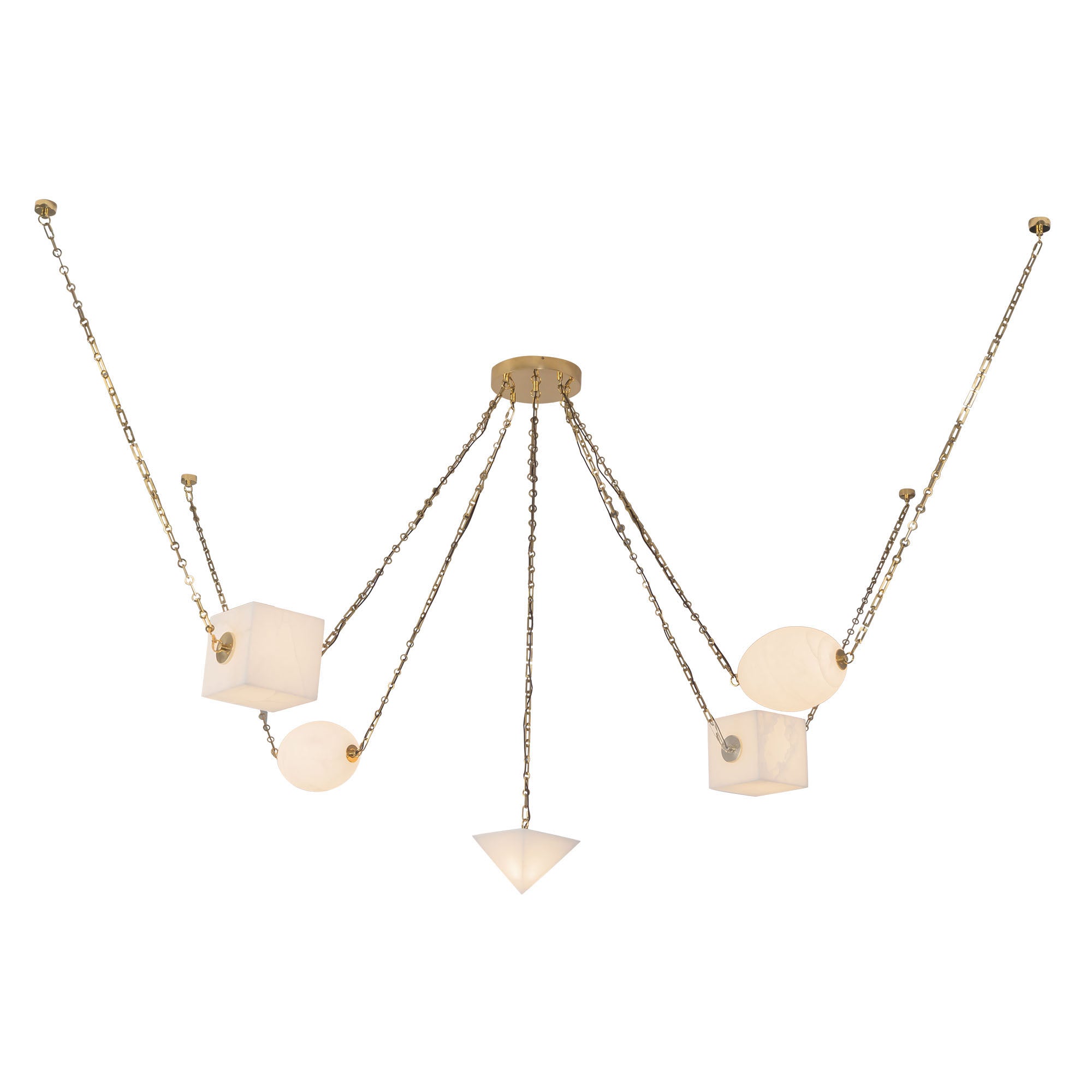 Mineral 5-Light dimmable LED Chandelier