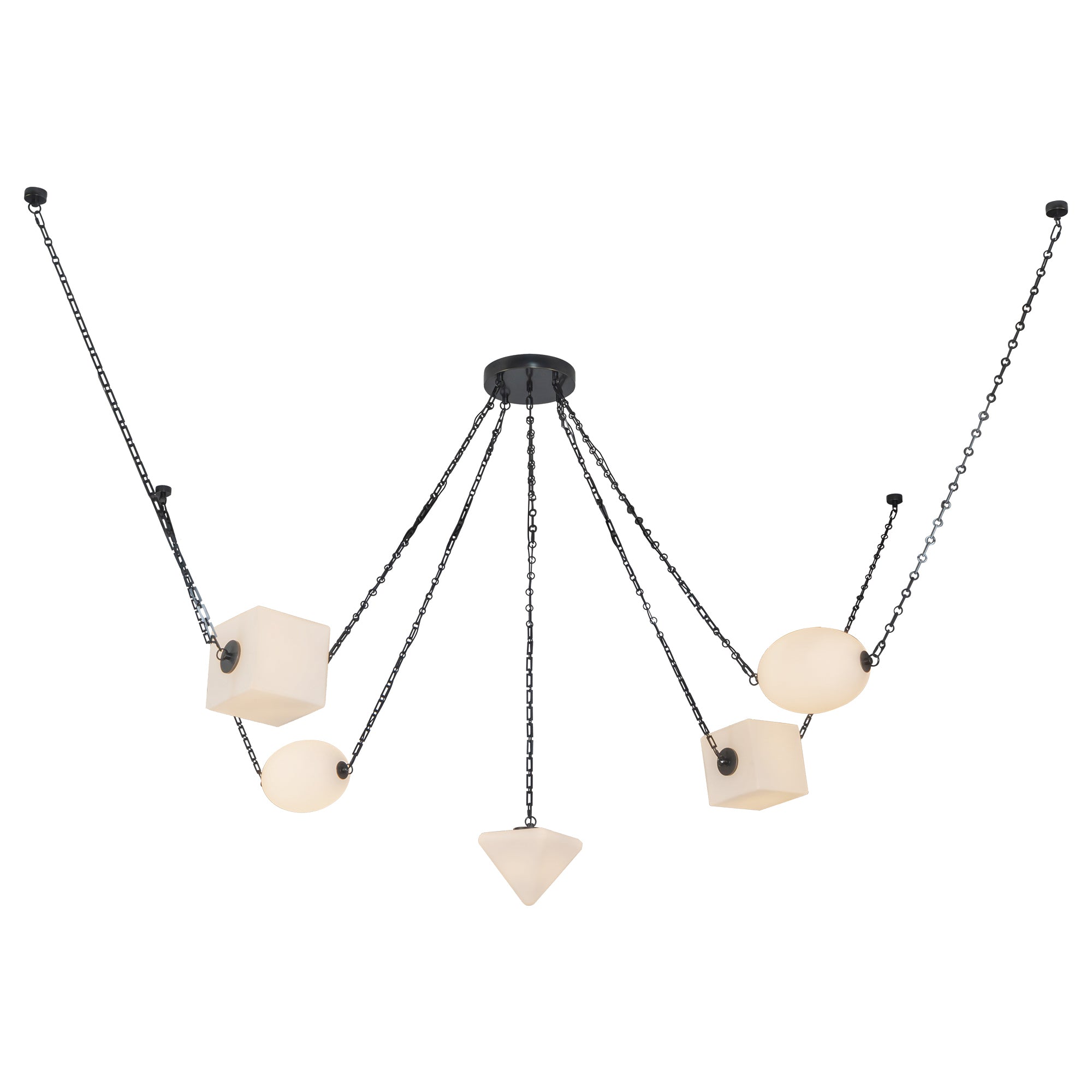 Mineral 5-Light dimmable LED Chandelier
