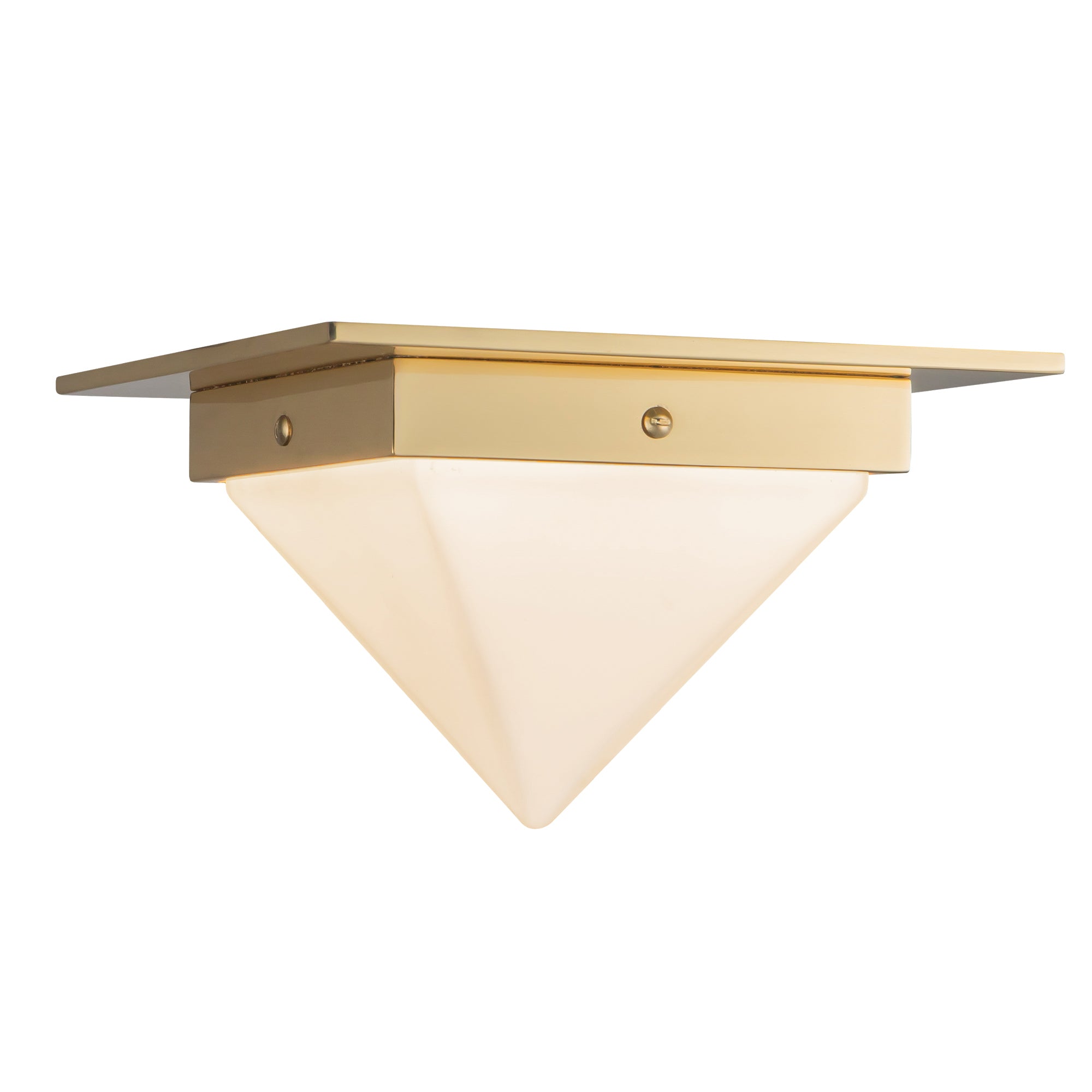 Mineral 8" Brass Flush Mount