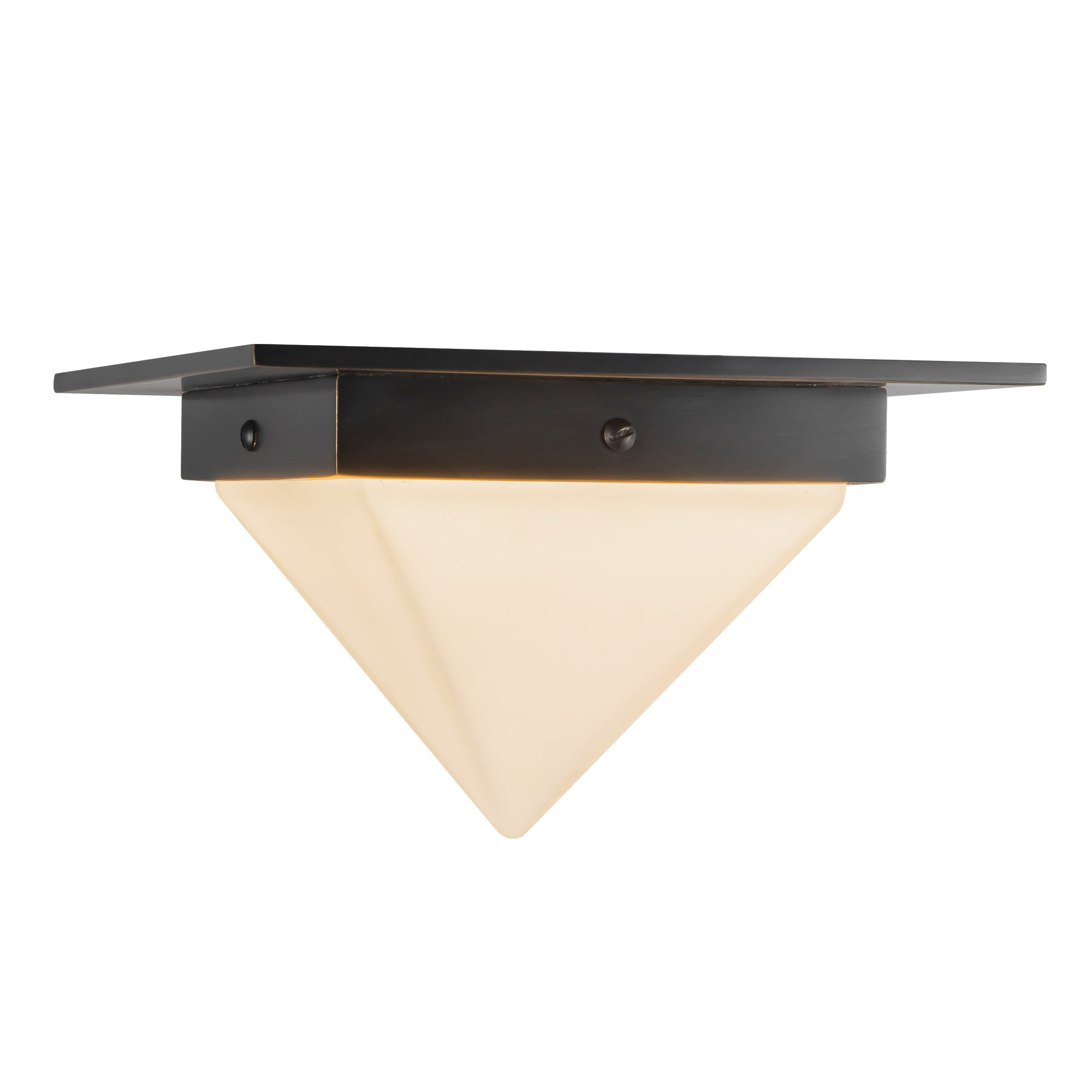 Mineral 8" Black Flush Mount