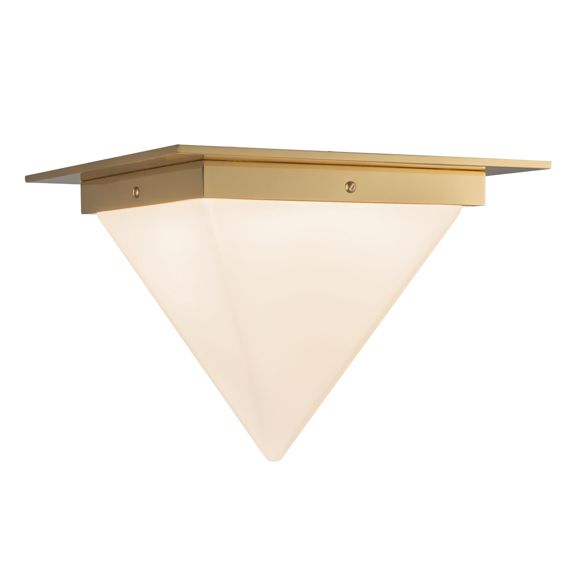 Mineral 11" Brass Flush Mount