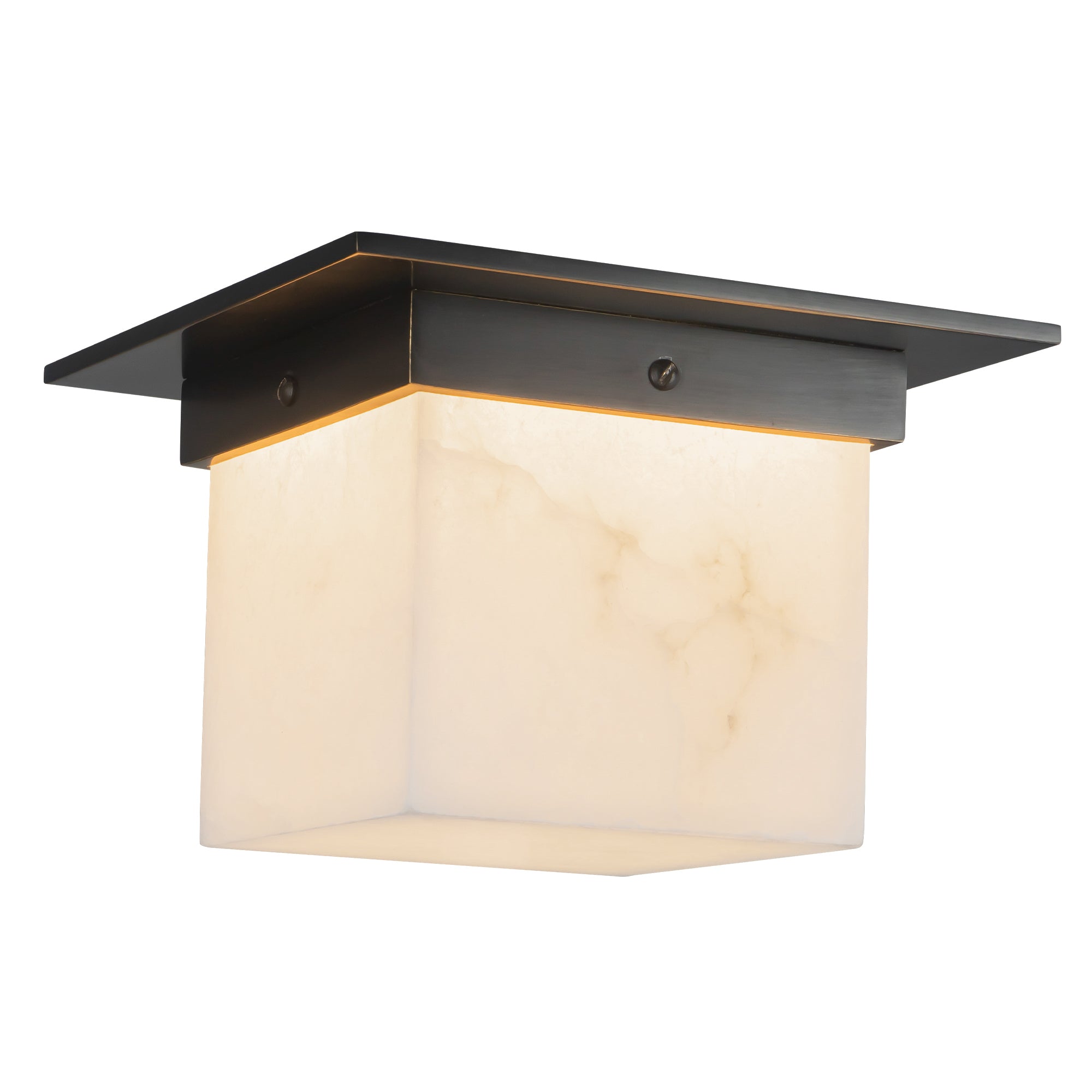Mineral 8" Black Flush Mount