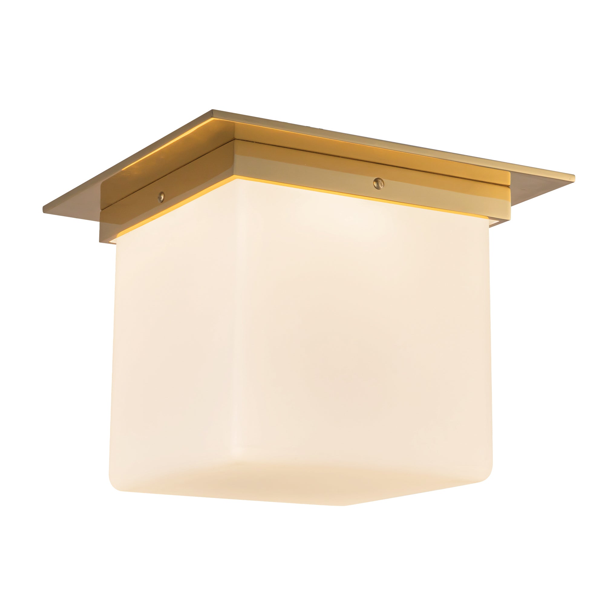 Mineral 11" Brass Flush Mount
