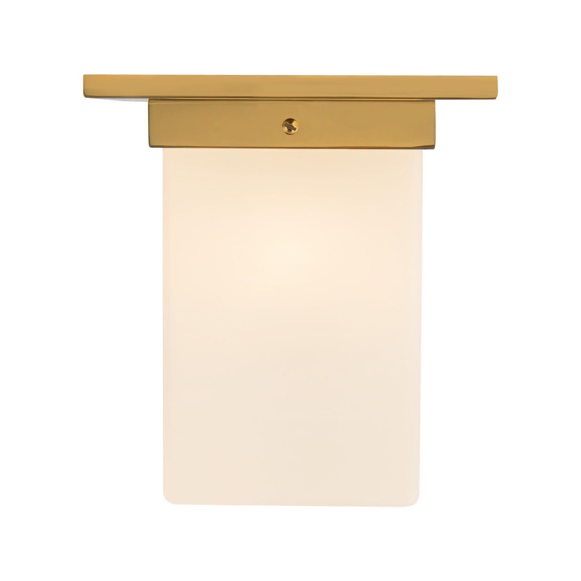 Mineral 8" Brass Flush Mount