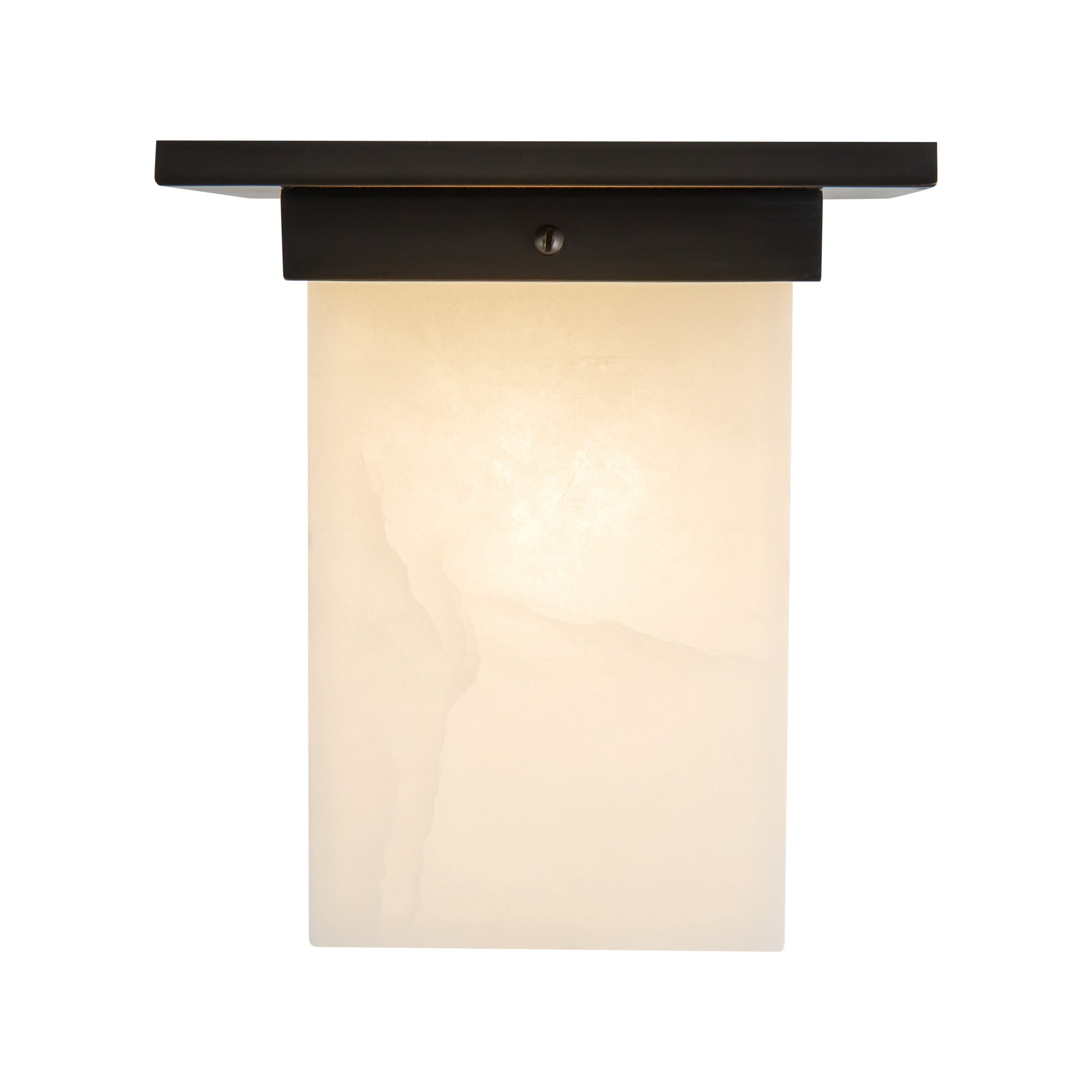 Mineral 8" Black Flush Mount