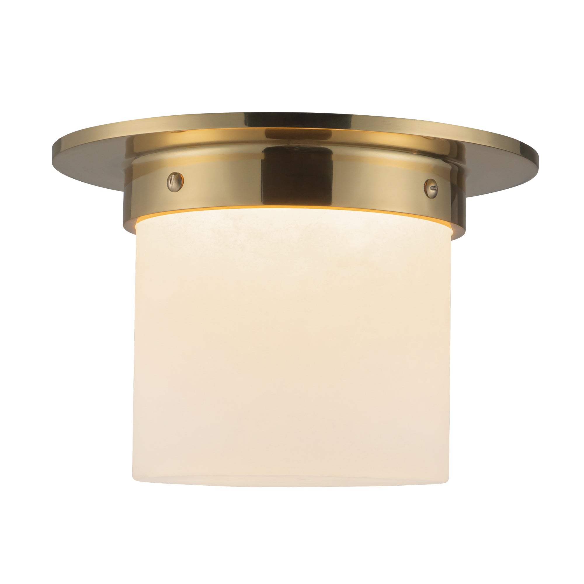 Mineral 8" Brass Flush Mount