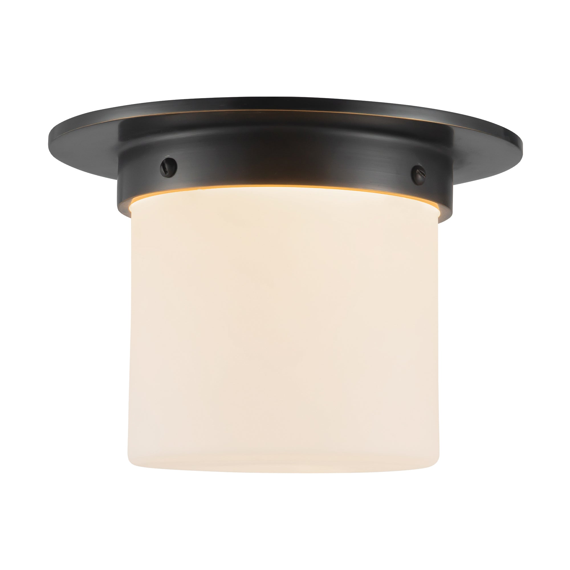 Mineral 8" Black Flush Mount