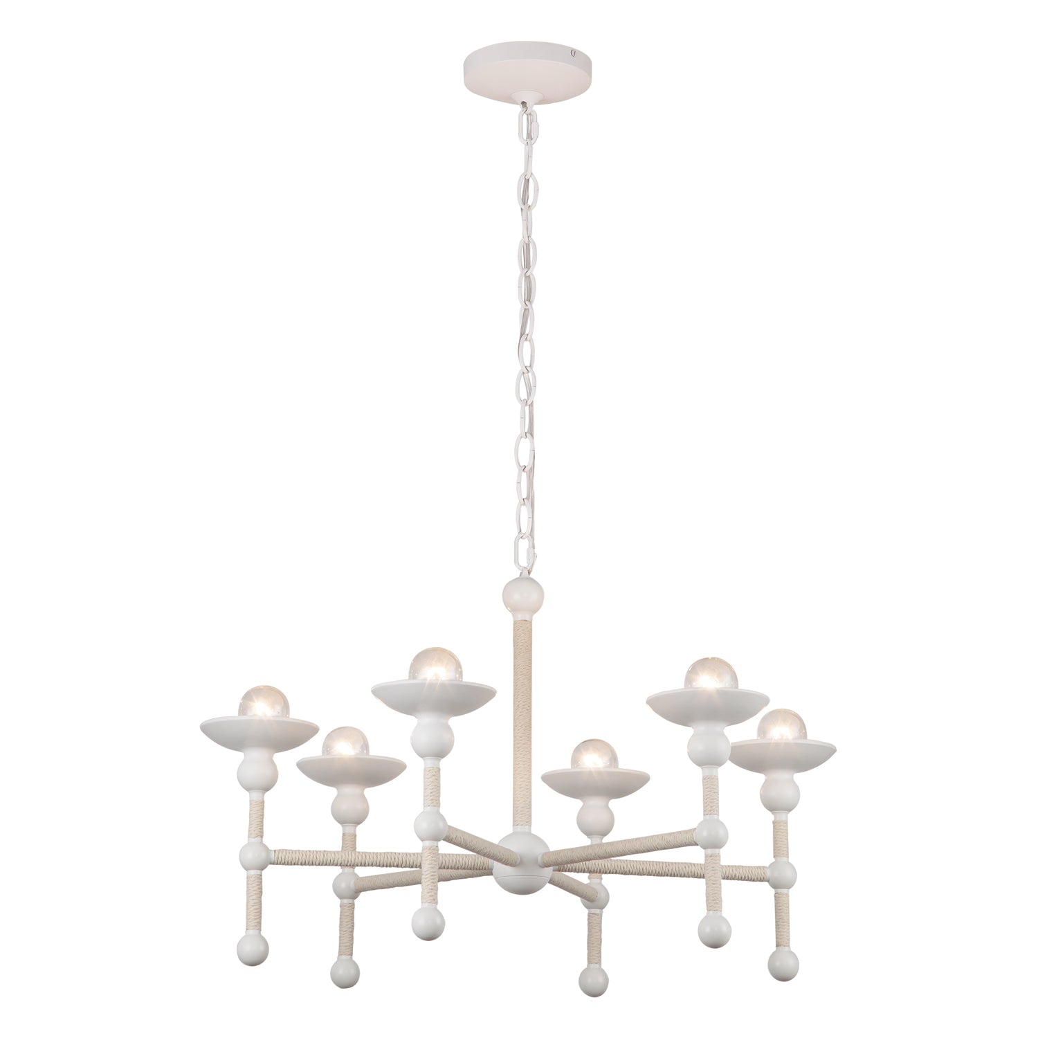 Nadine 25" 6 Lights Chandeliers