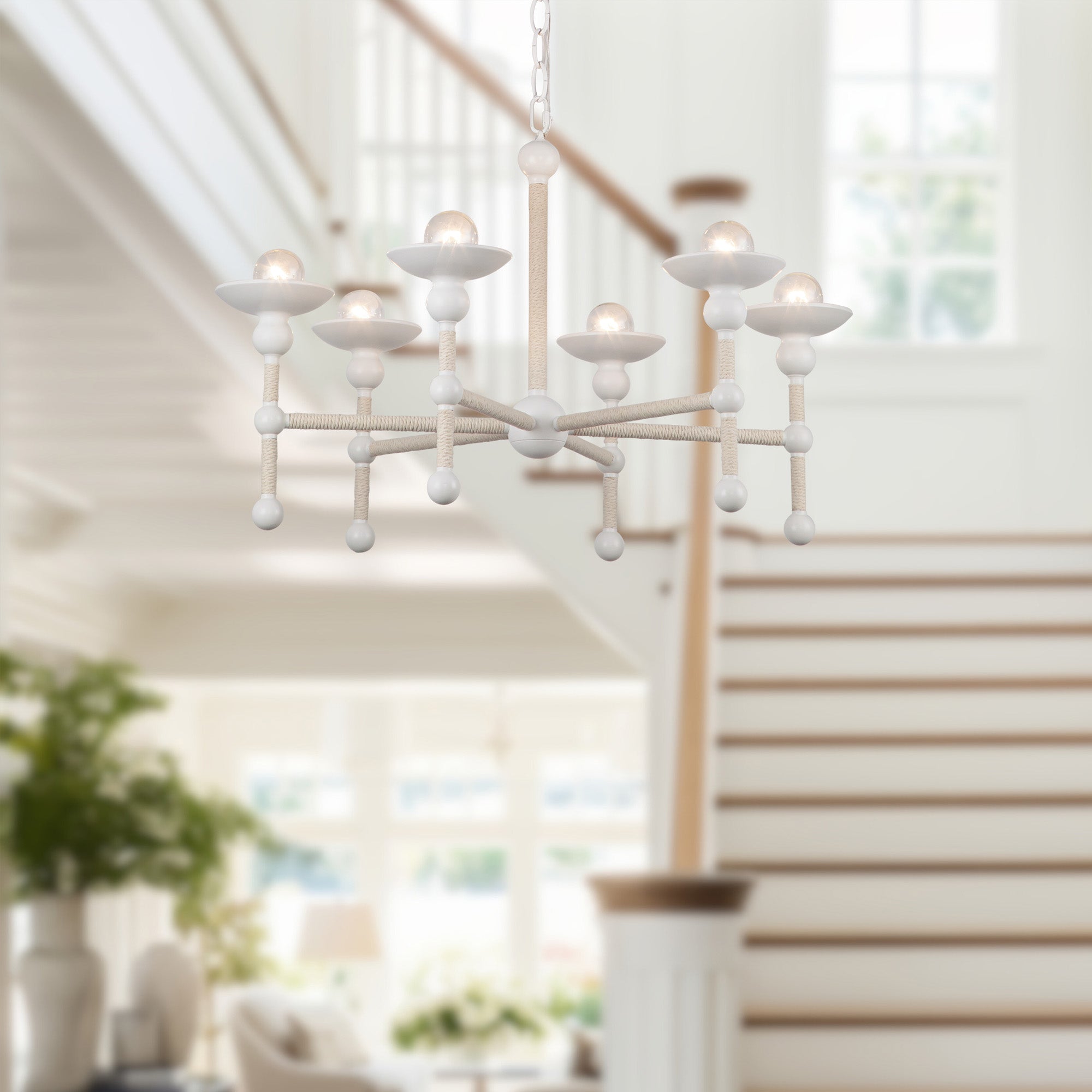 Nadine 25" 6 Lights Chandeliers