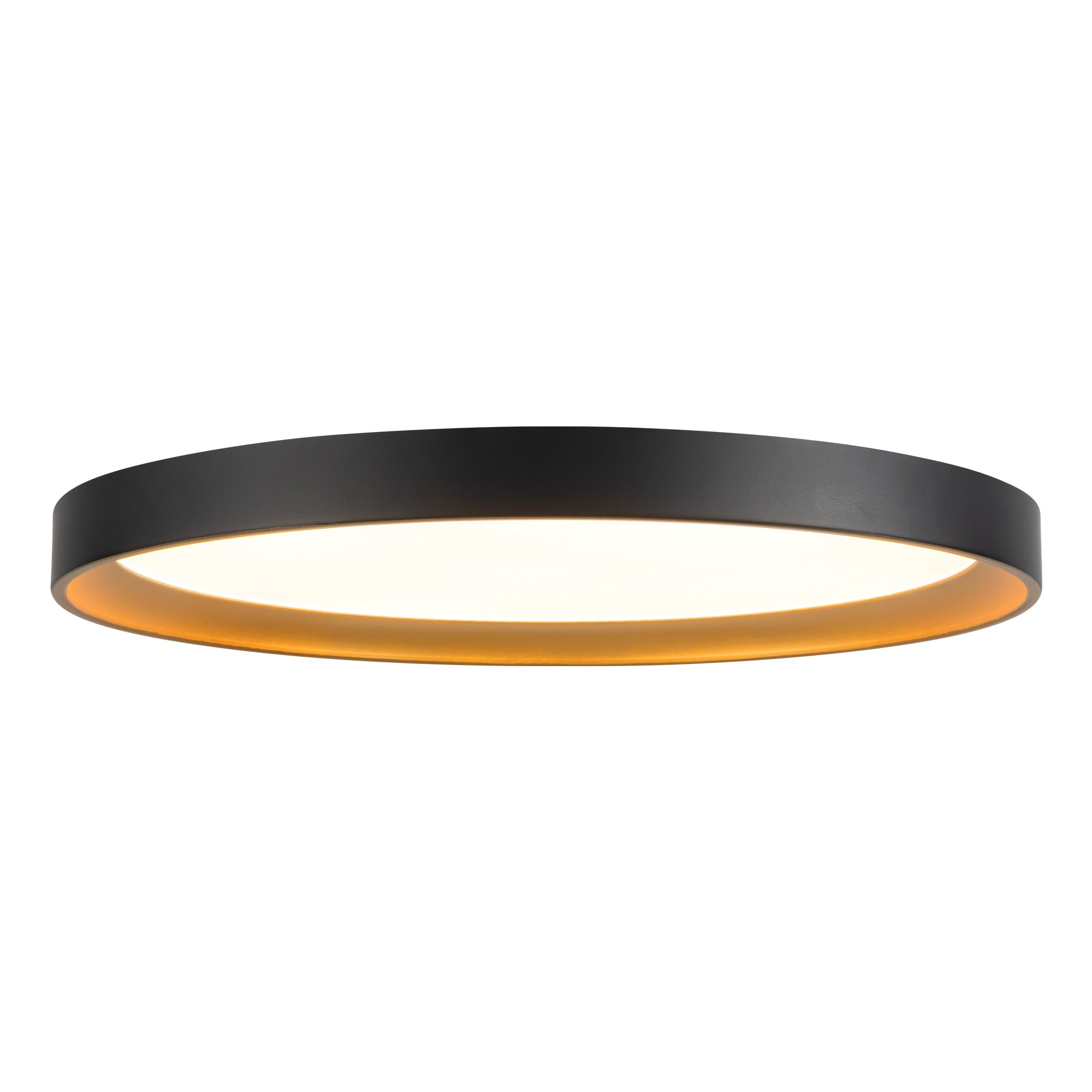 Nix 15" Black dimmable LED Flush Mount