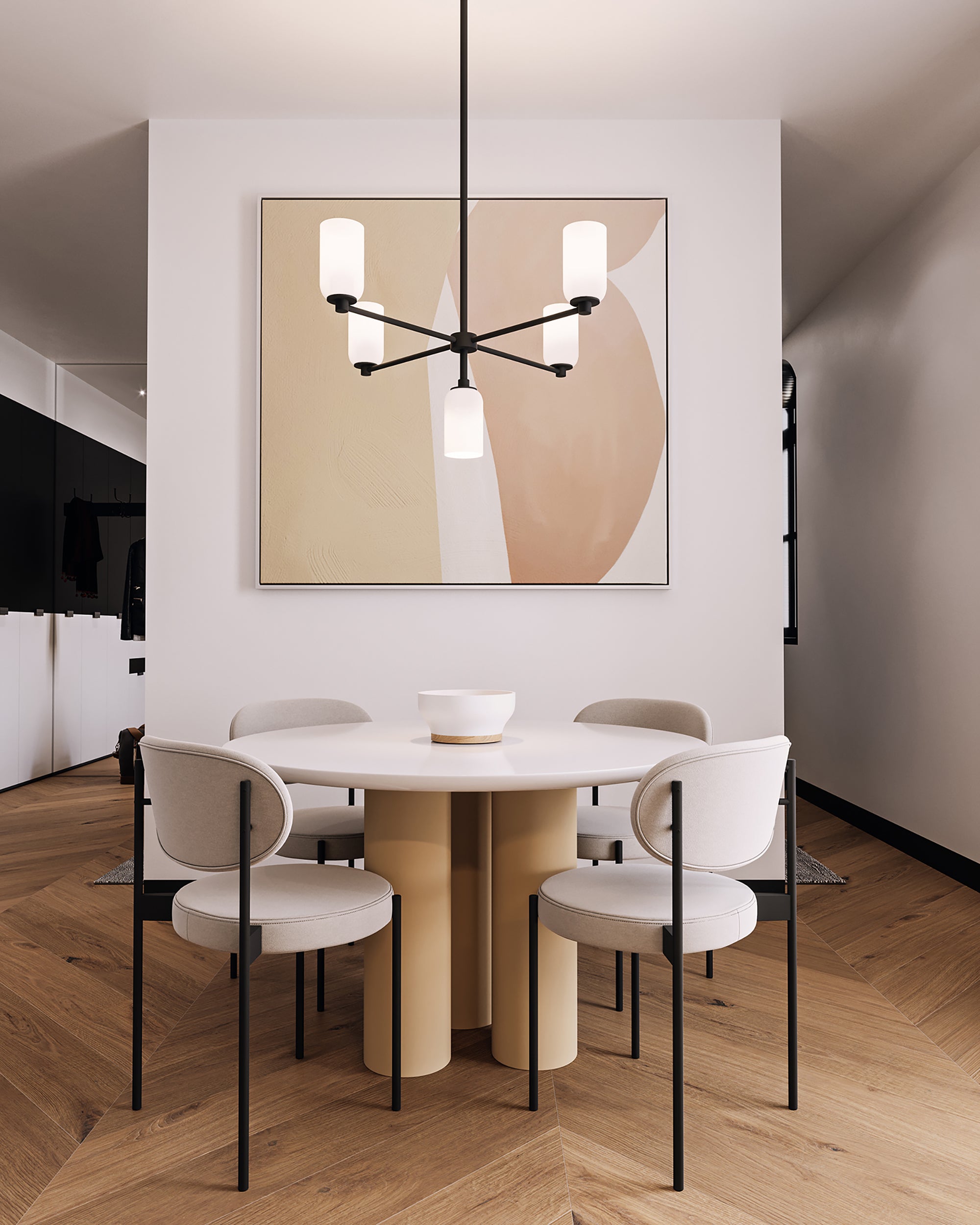 Nola 31" 5 Lights Chandelier