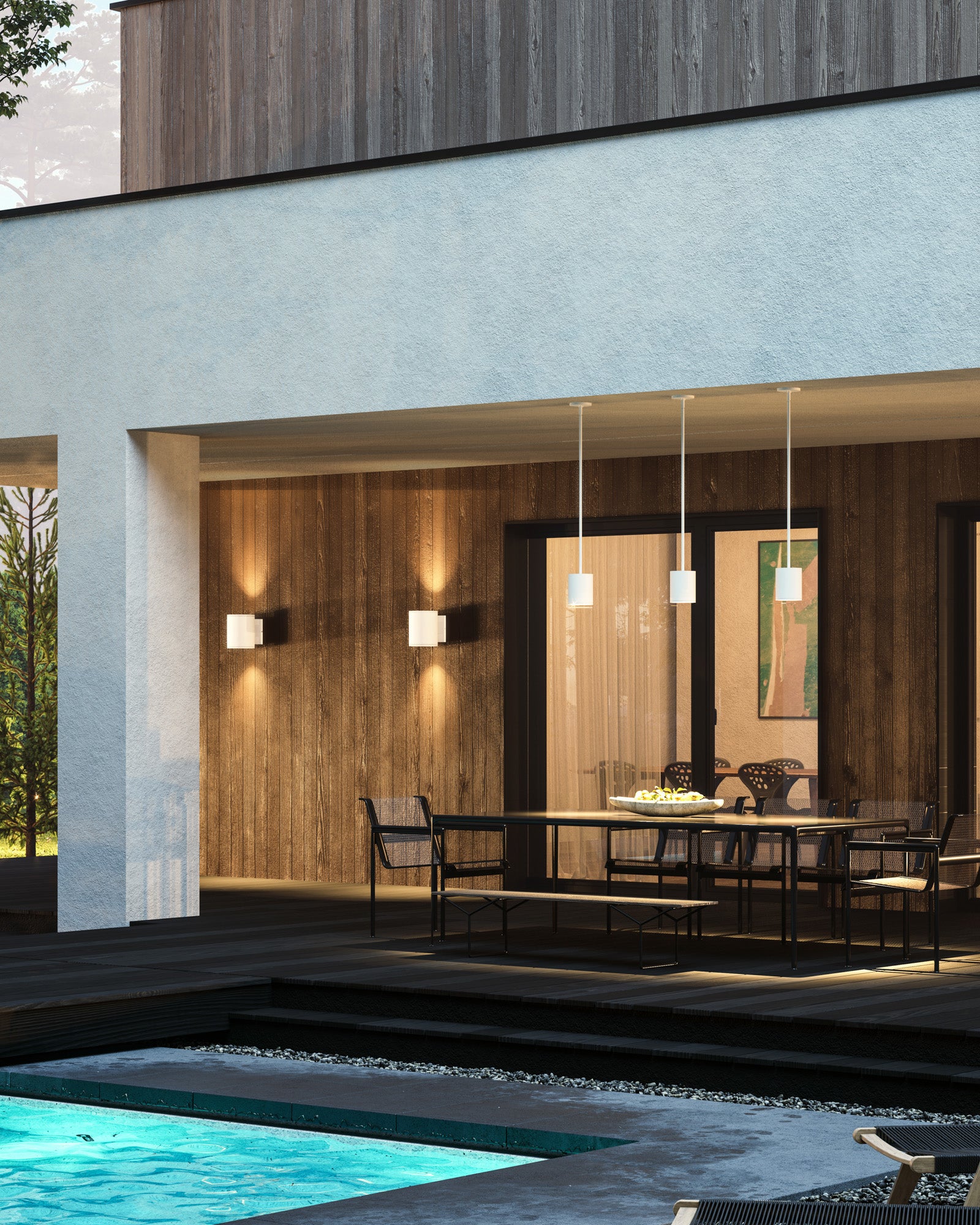Nordic 6" (5" Dia.) LED Exterior Wall