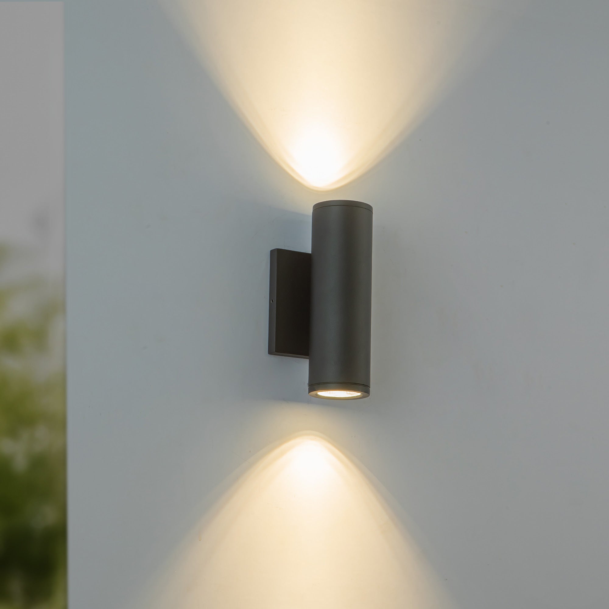 Nordic 8" (2" Dia.) LED Exterior Wall