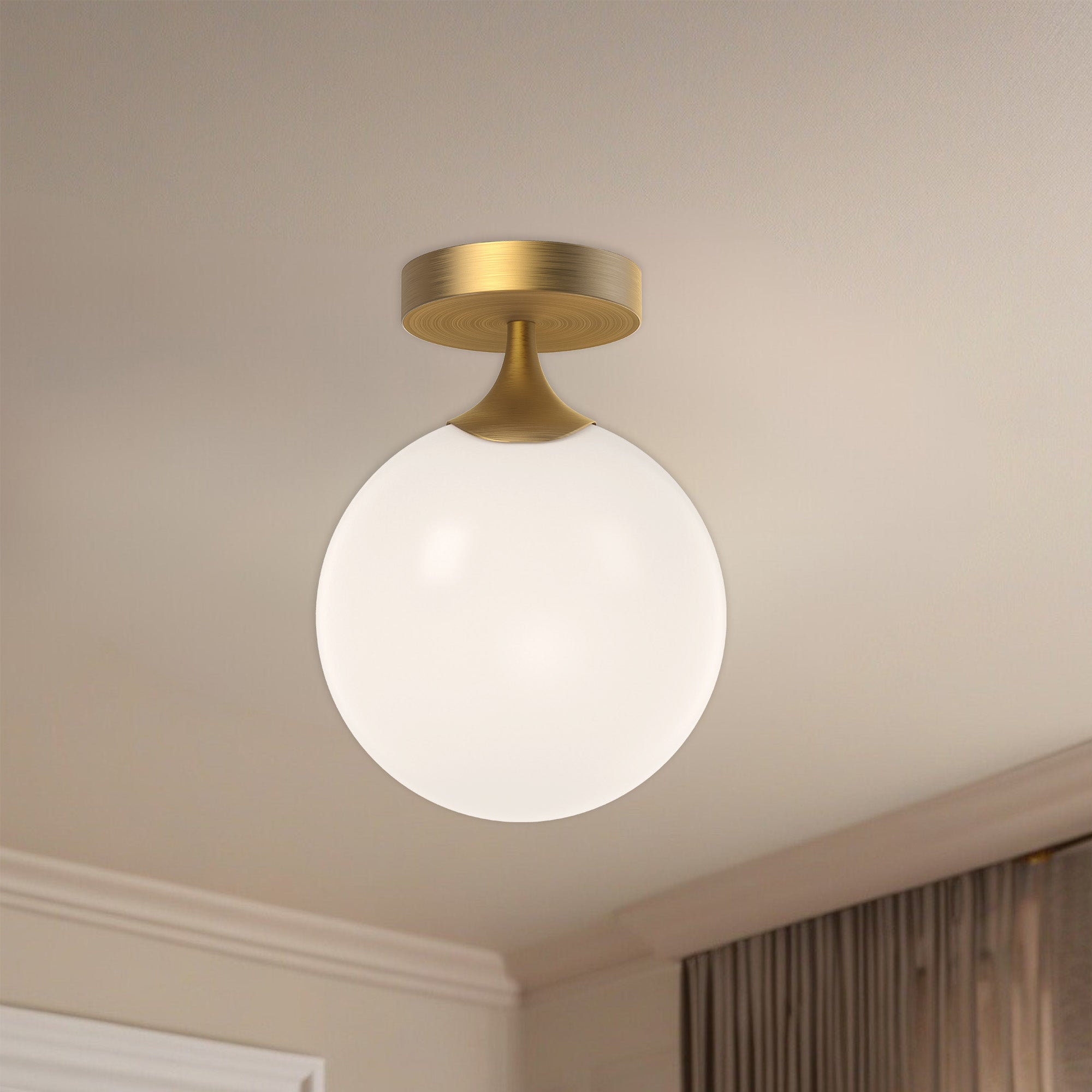 Nouveau 8" 1 Light Flush Mount
