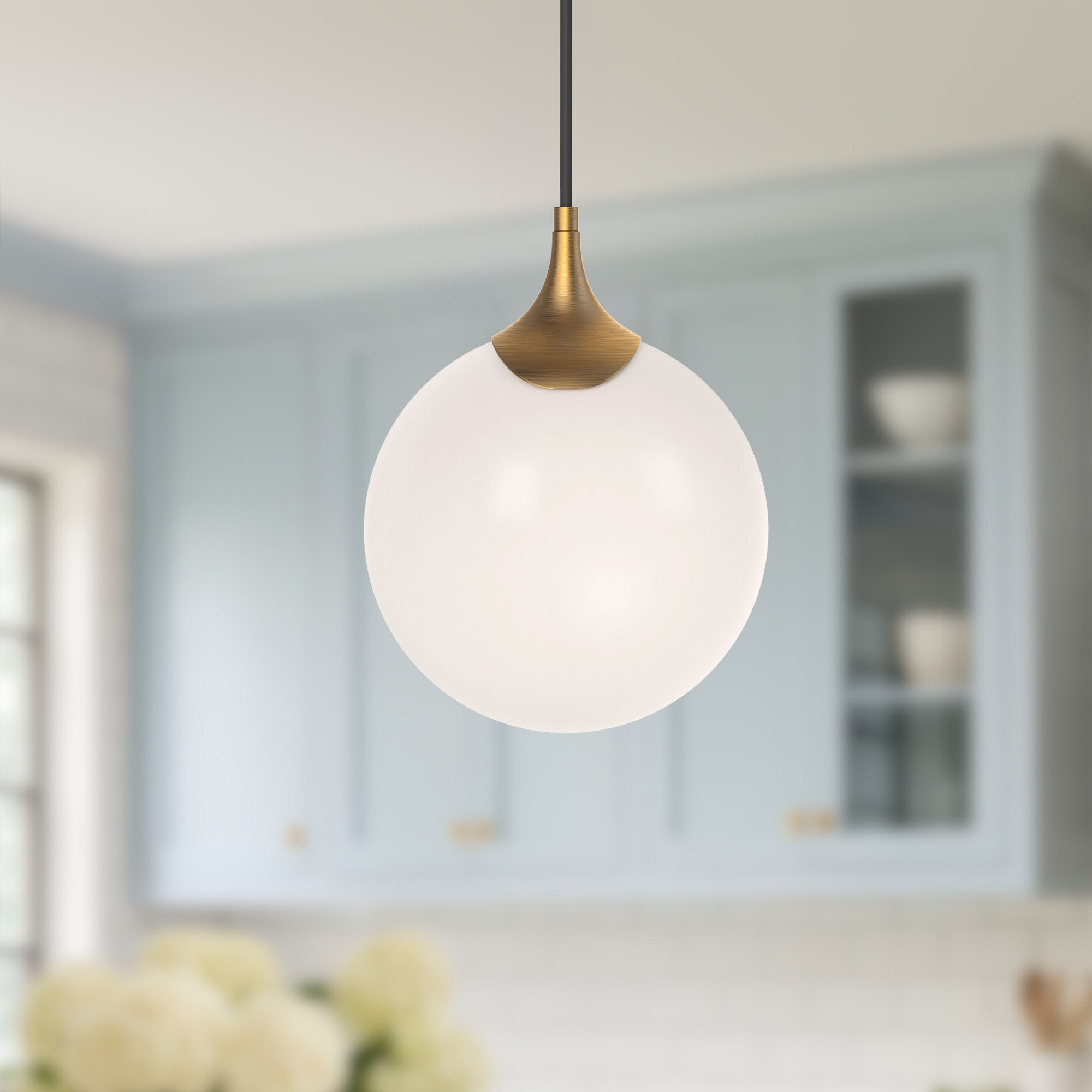 Nouveau 8" 1 Light Pendant