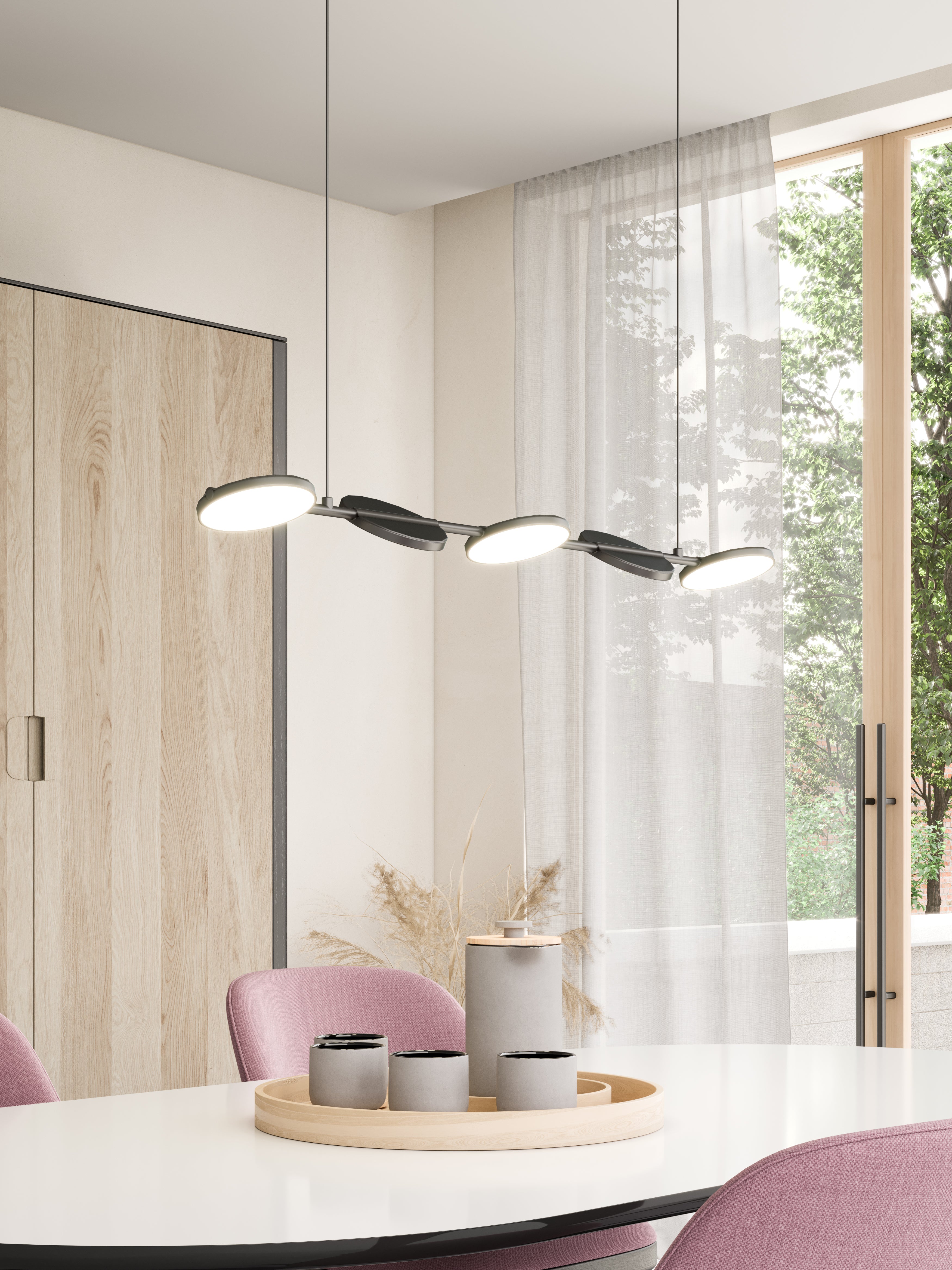 Novel 37" LED Linear Pendant