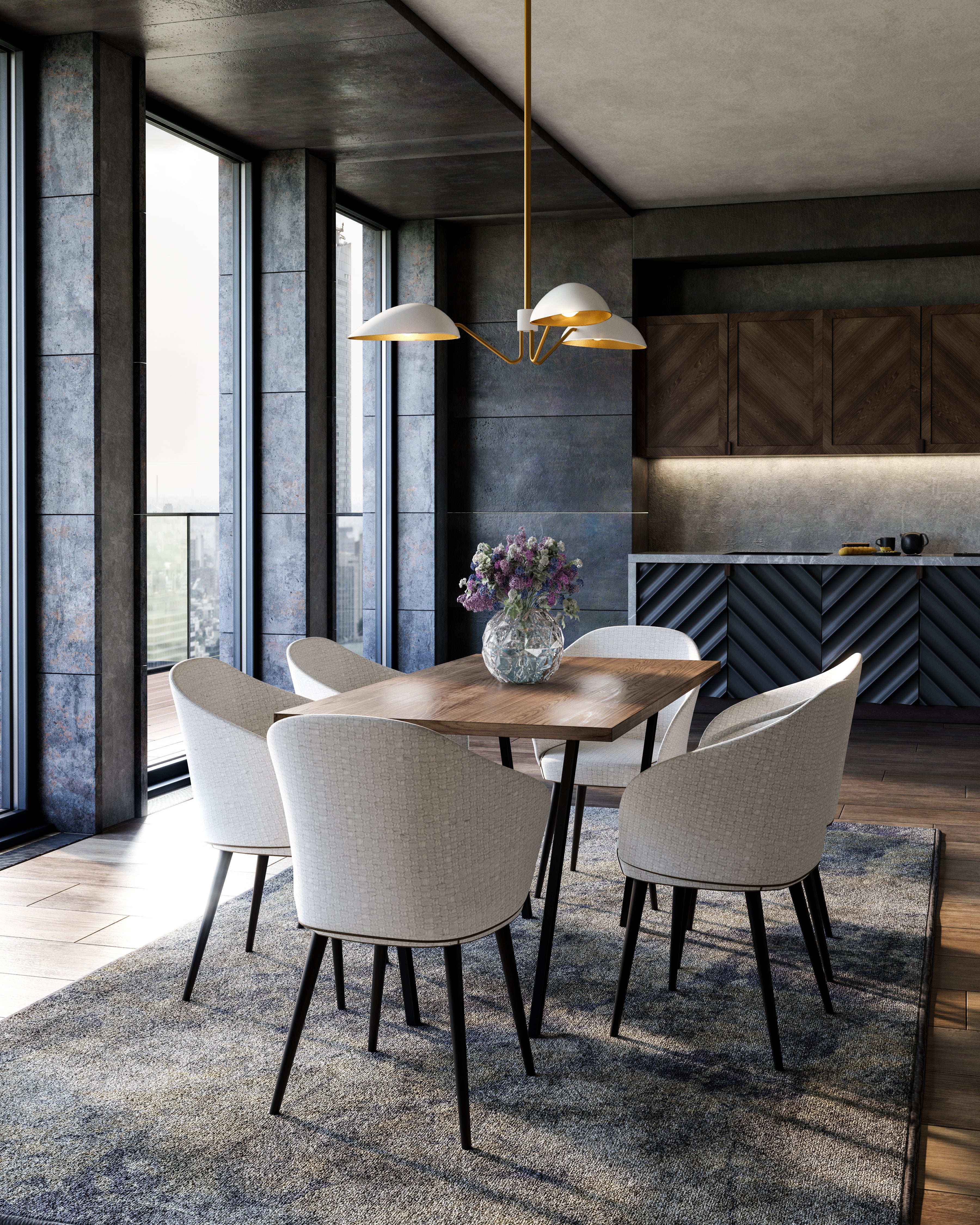 Oscar 36" 3 Lights Pendant