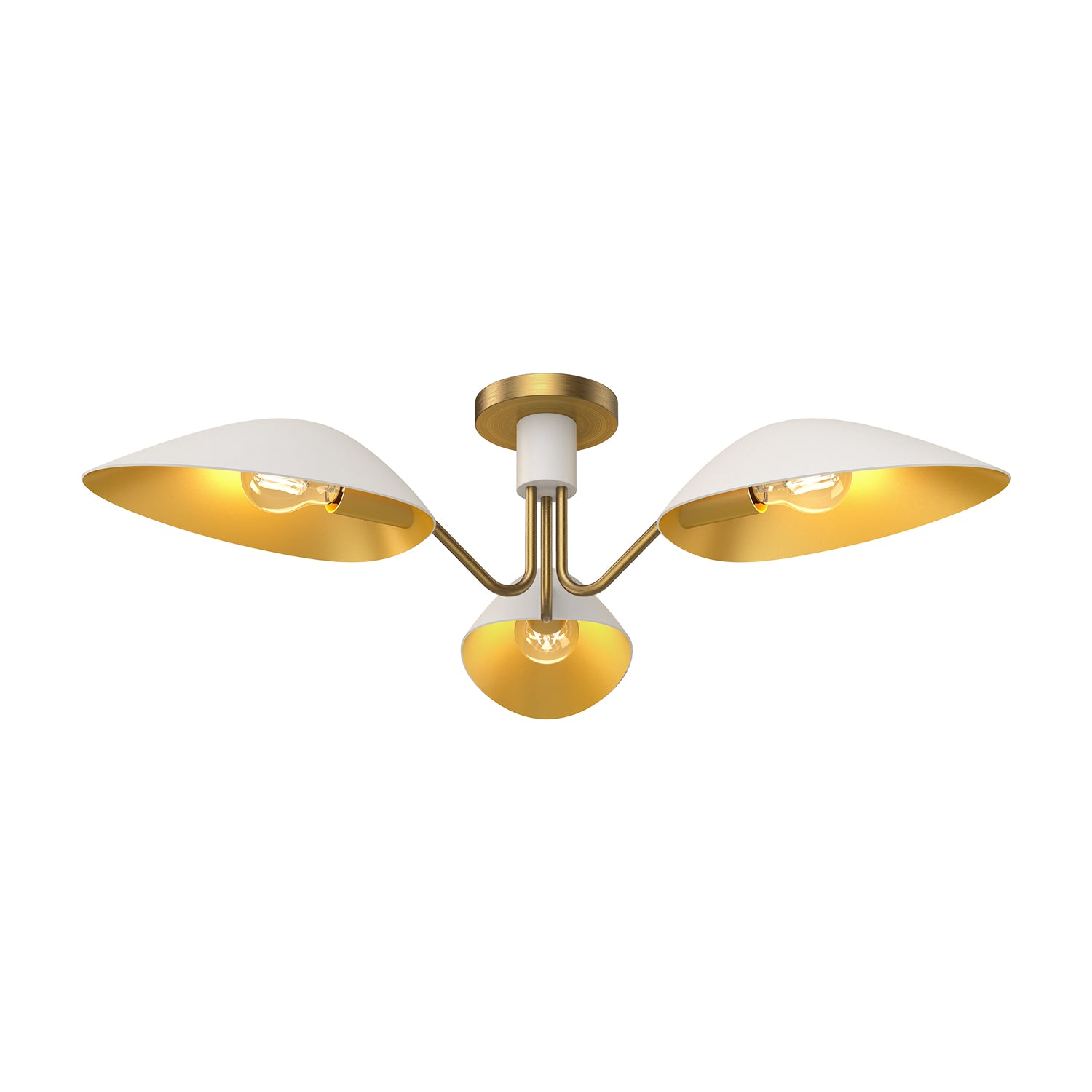 Oscar 32" 3 Lights Semi Flush Mount